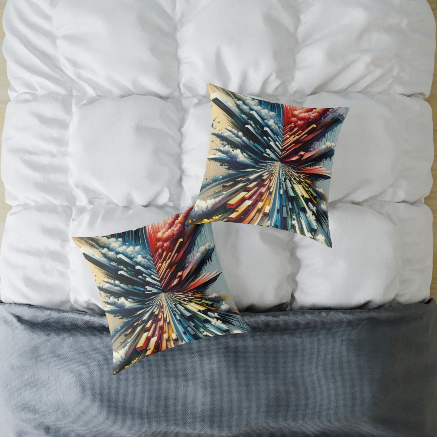 Rapid Perspective Shift Spun Polyester Pillow