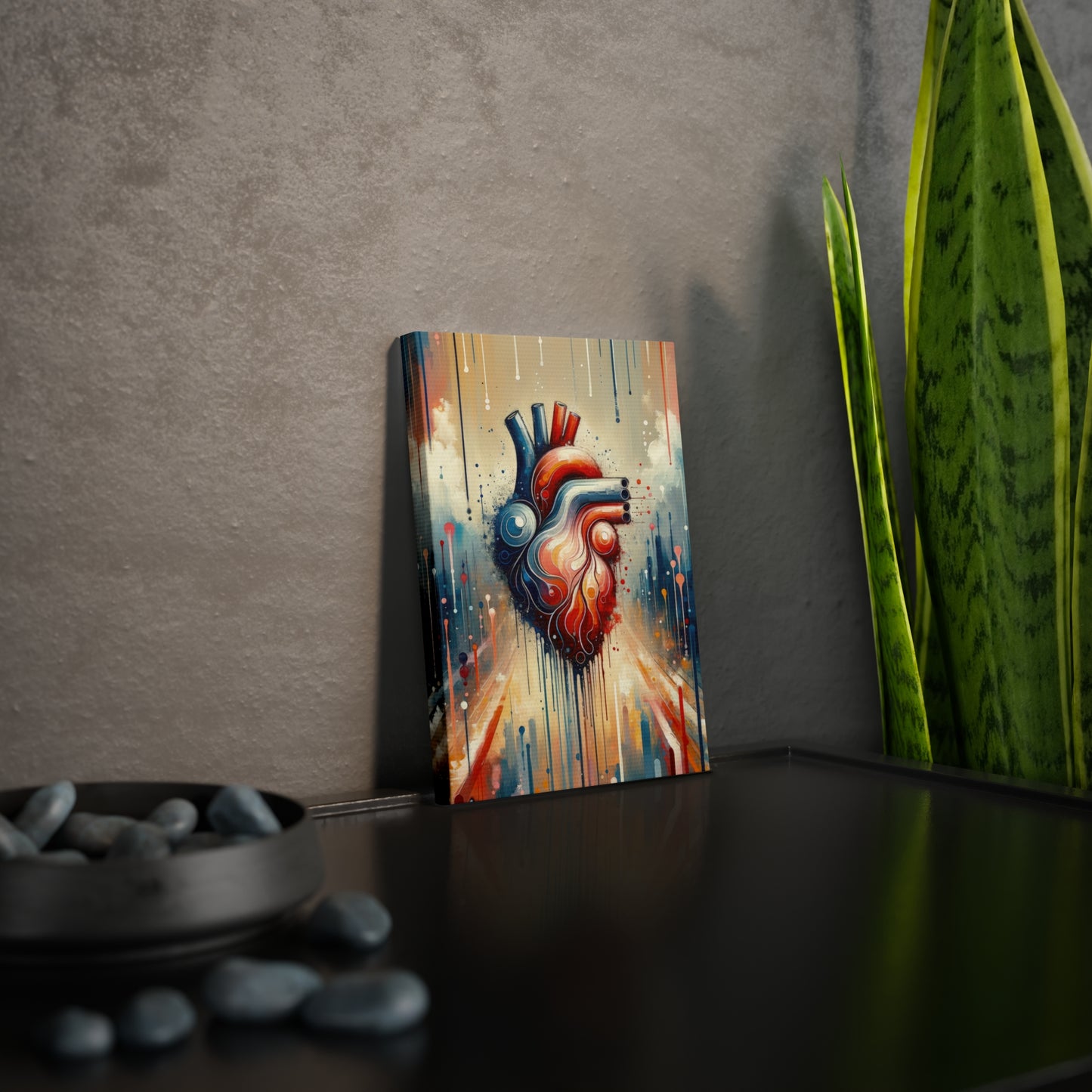 Rhythmic Heart Harmony Canvas Photo Tile