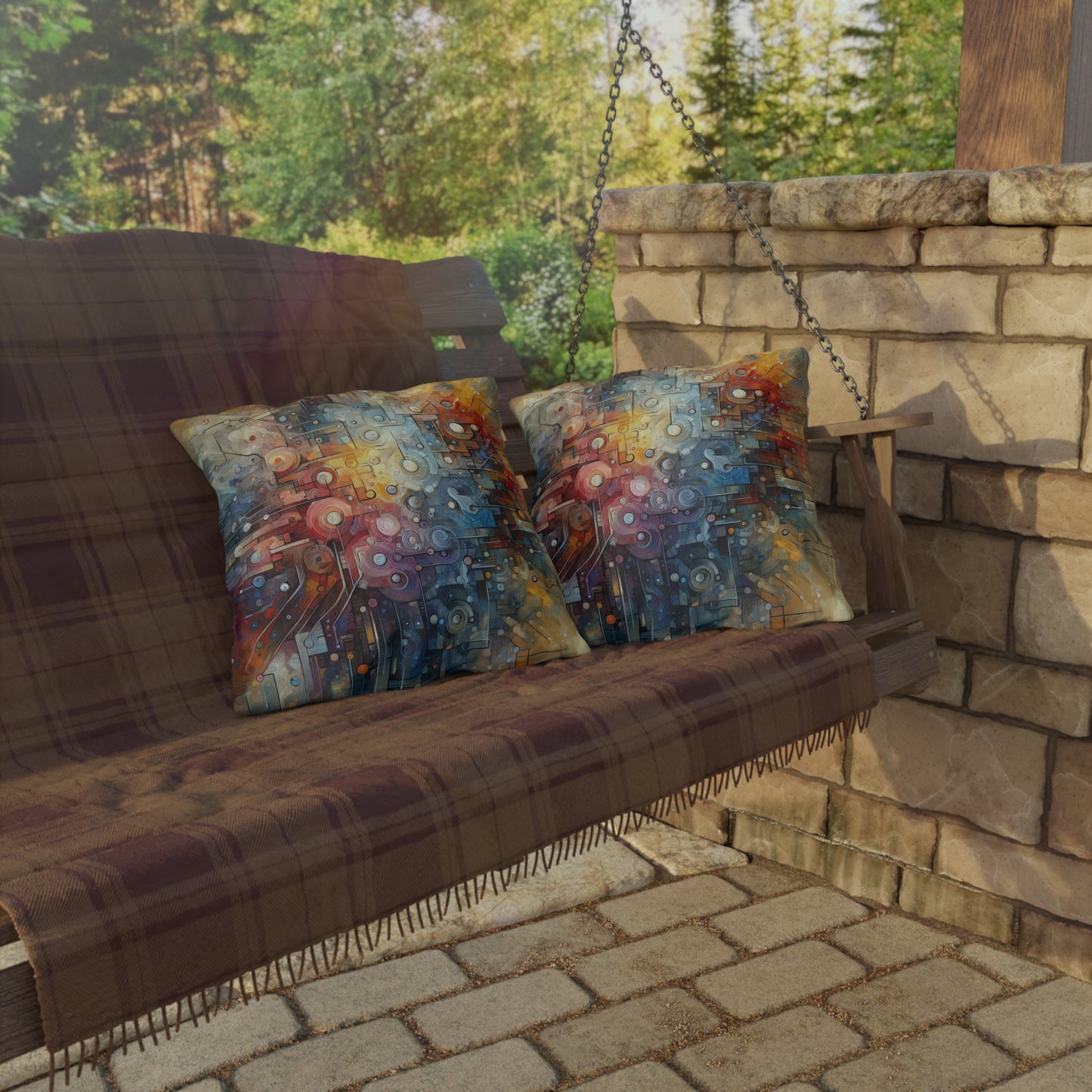 Empathy Scaffold Unity Outdoor Pillows