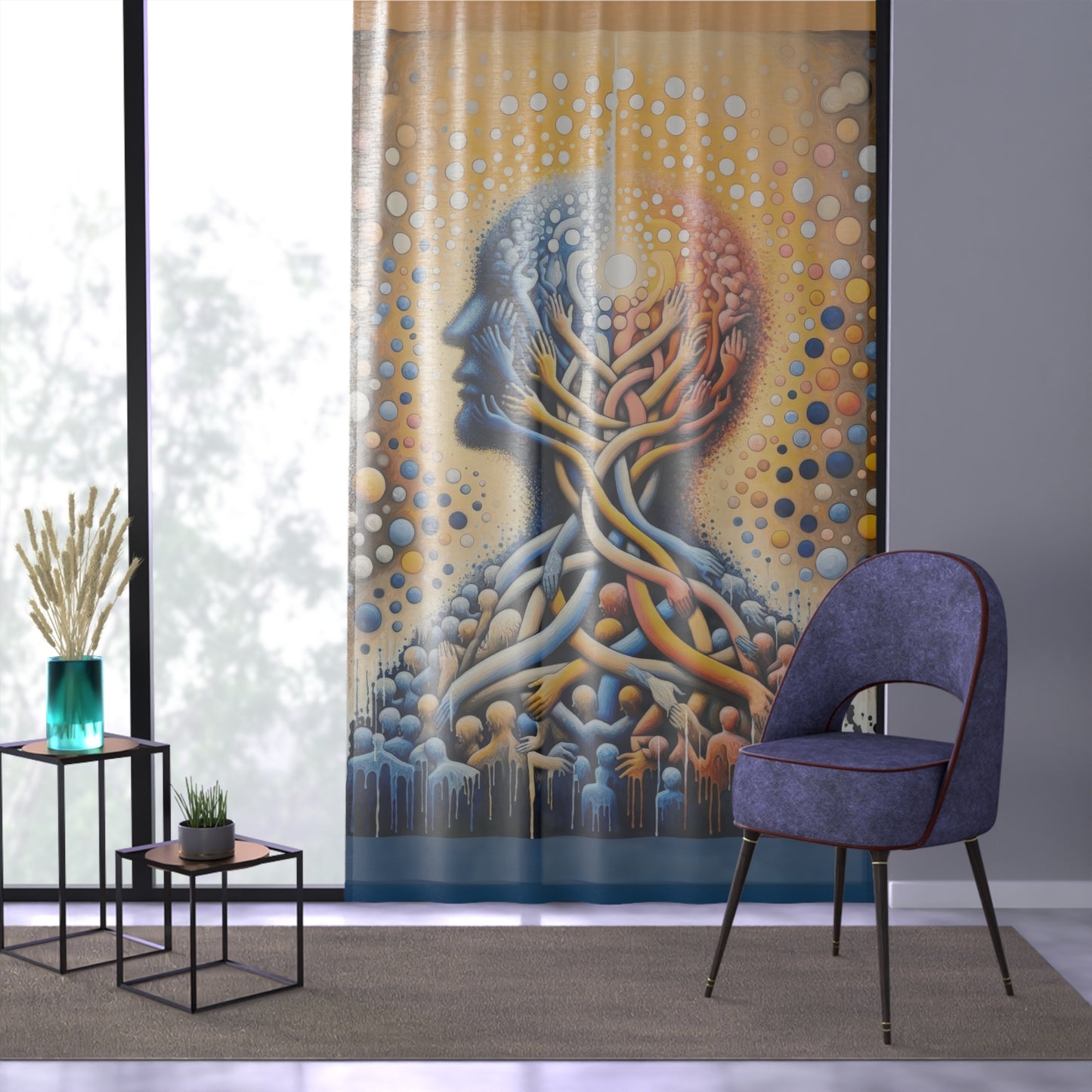 Unveiling Inner Essence Window Curtain