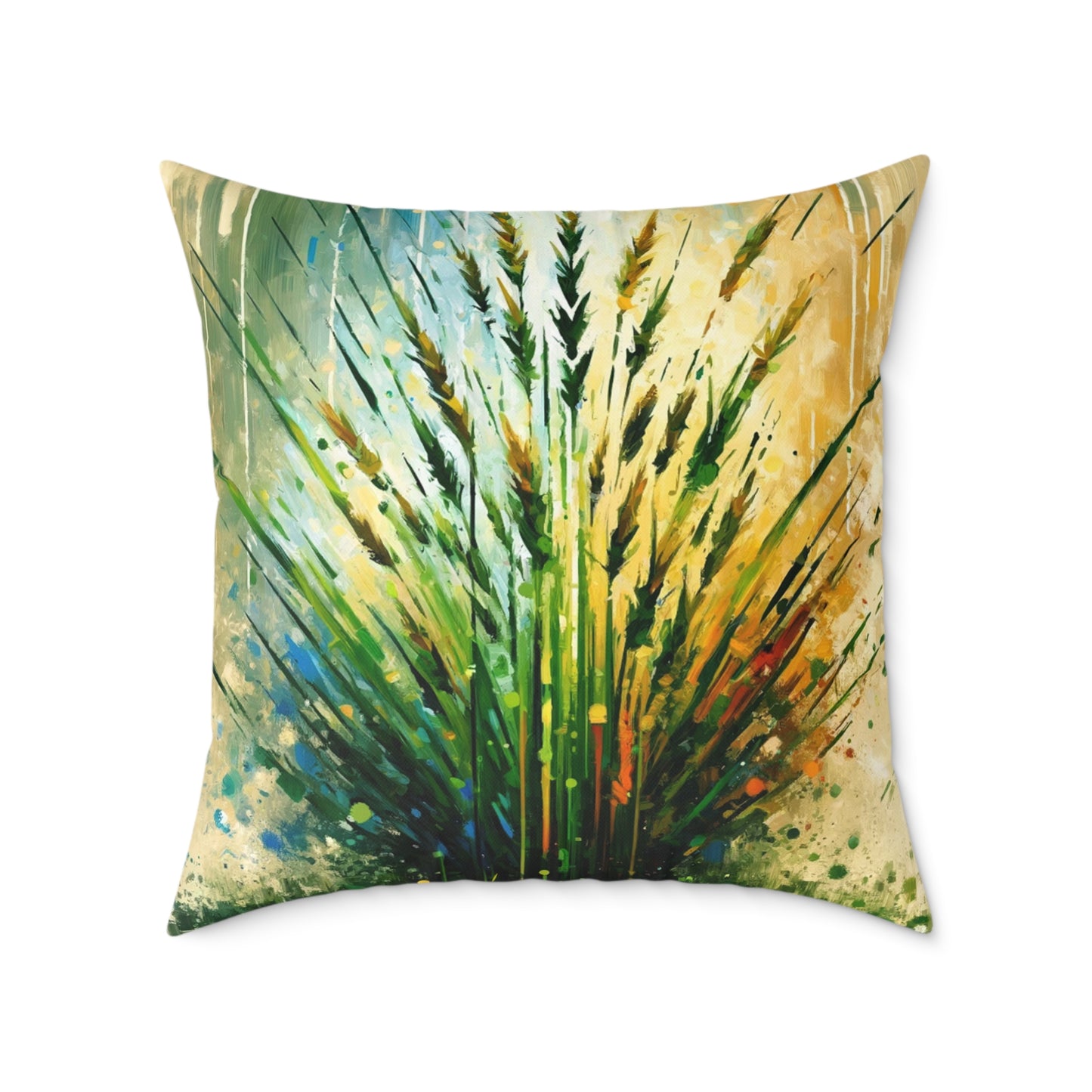 Grass Testament Change Spun Polyester Pillow