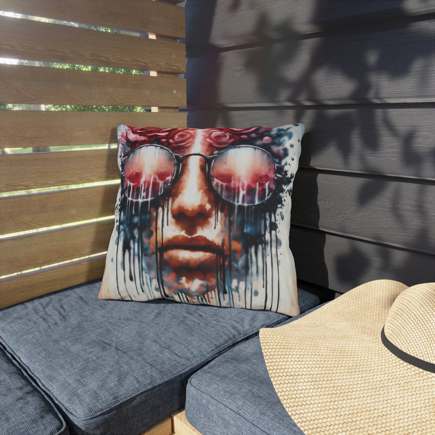 Perception Cleansing Tachism Outdoor Pillows