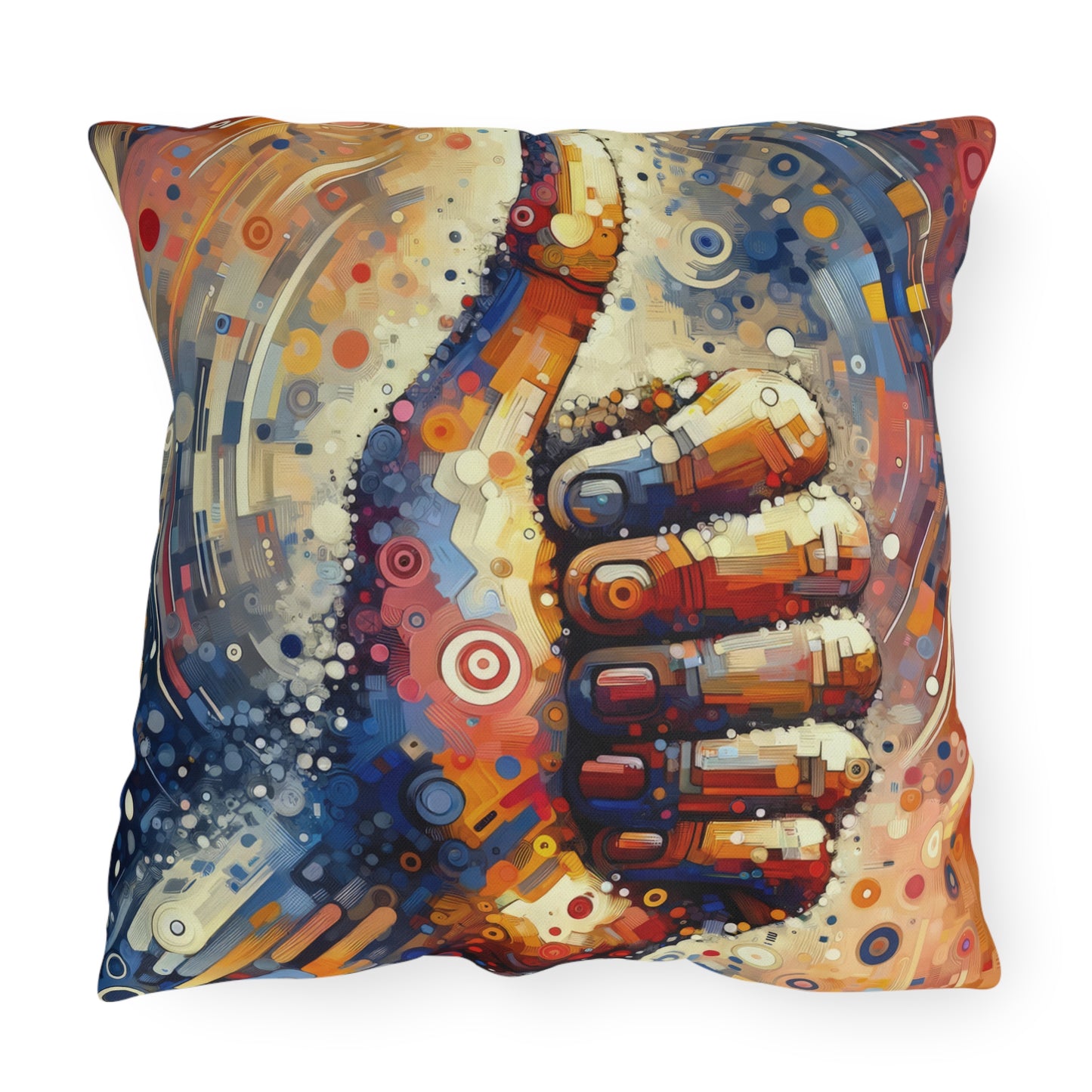 Digital Gratitude Nod Outdoor Pillows