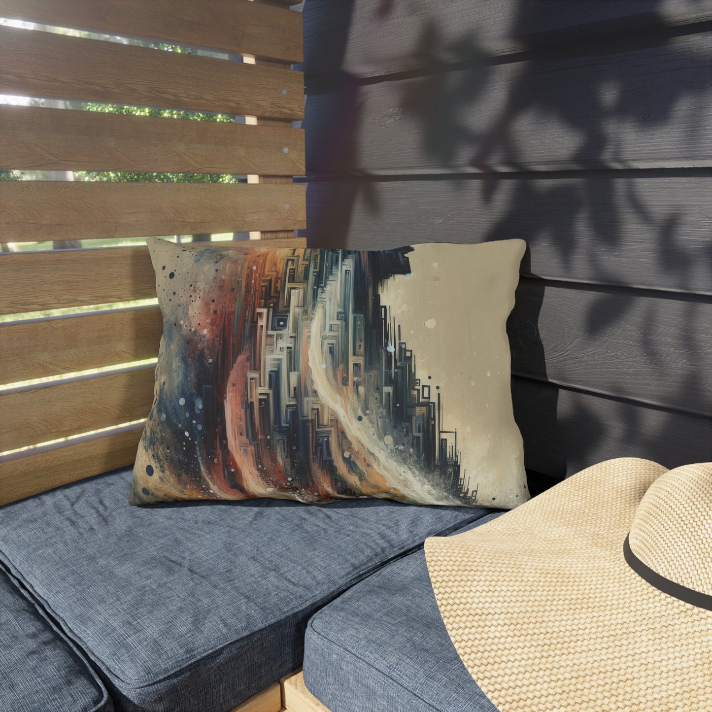 Enduring Echoes Resonance Outdoor Pillows