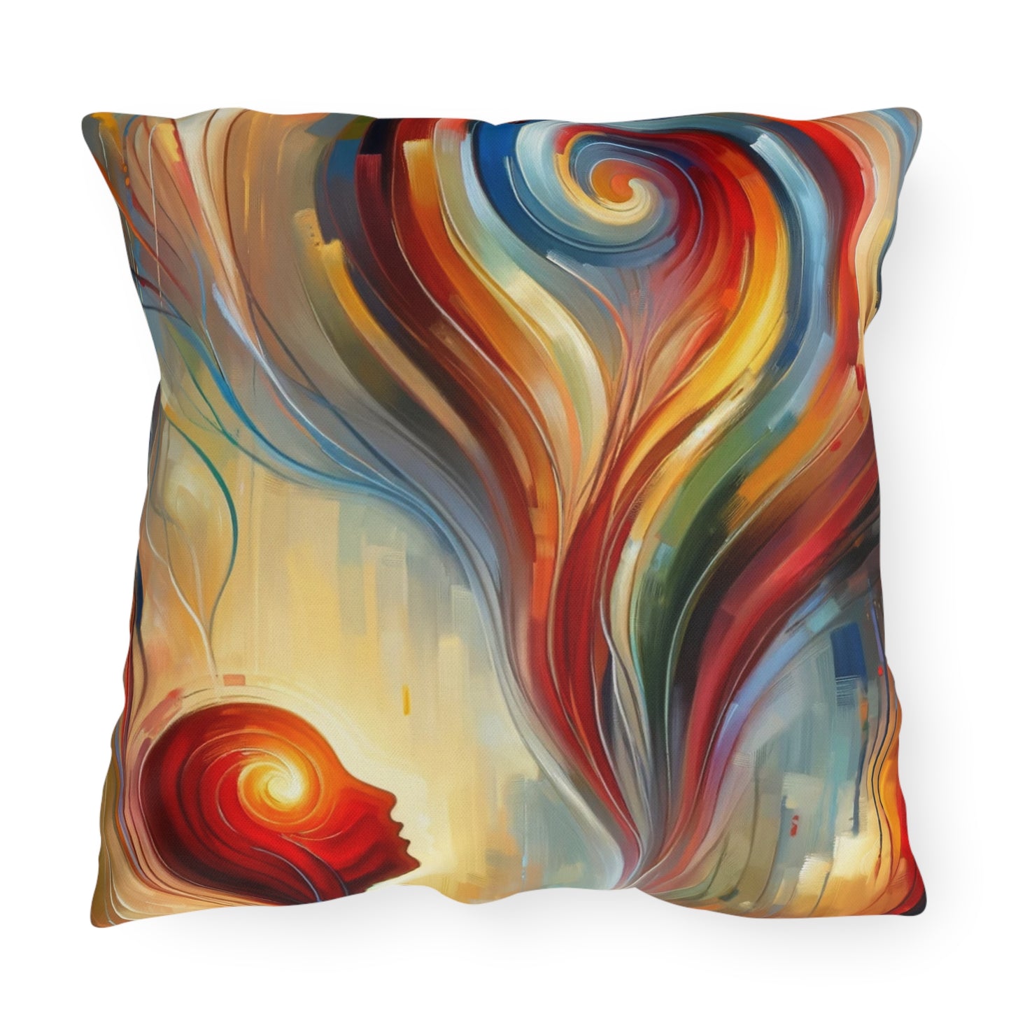 Empathetic Spiral Dialogue Outdoor Pillows