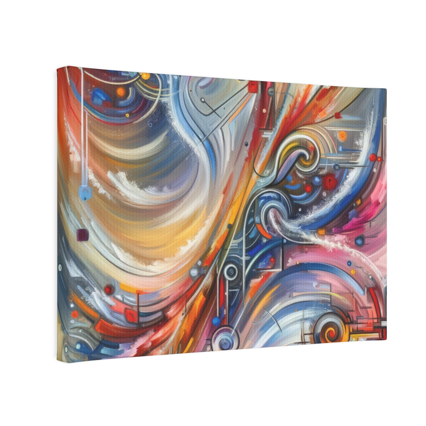 Interconnectivity Tachism Dynamics Canvas Photo Tile