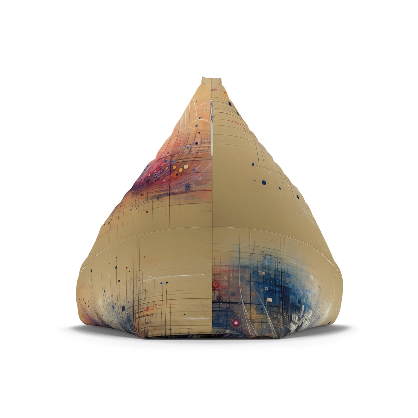 Digital Rhythmic Architecture Bean Bag Chair Cover