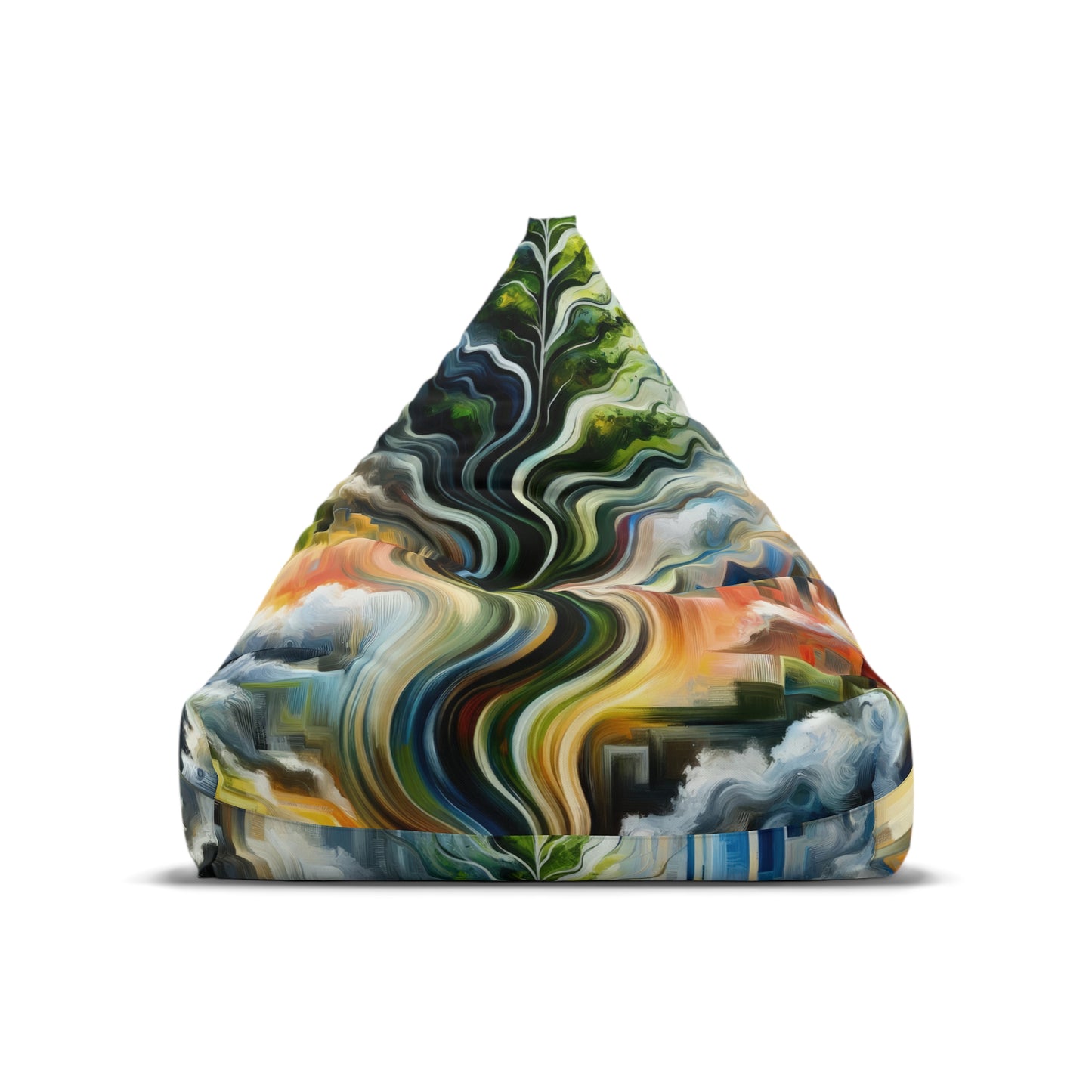 Eternal Digital Contrast Bean Bag Chair Cover
