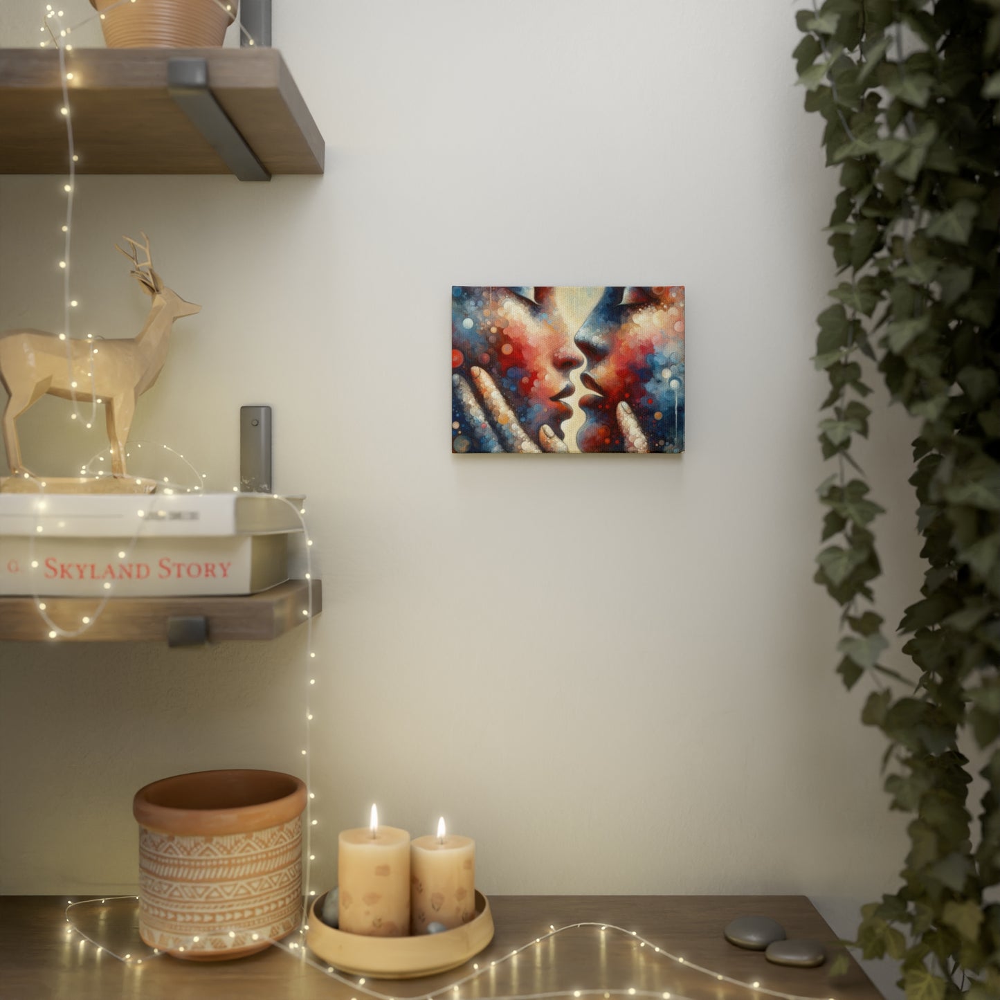 Dialogue Trust Tachism Canvas Photo Tile