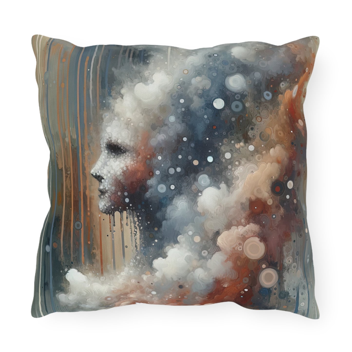 Ephemeral Hour Residue Outdoor Pillows