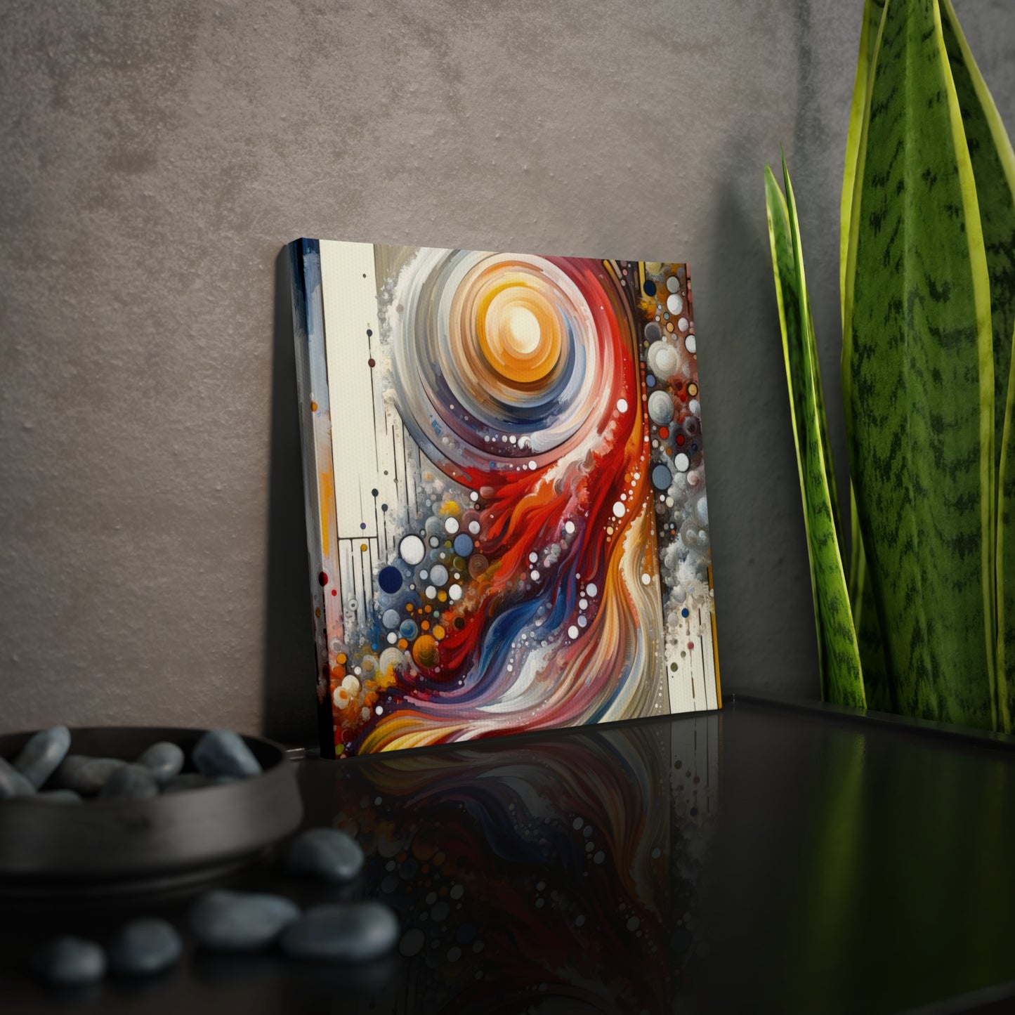 Harmonic Swirl Elegance Canvas Photo Tile