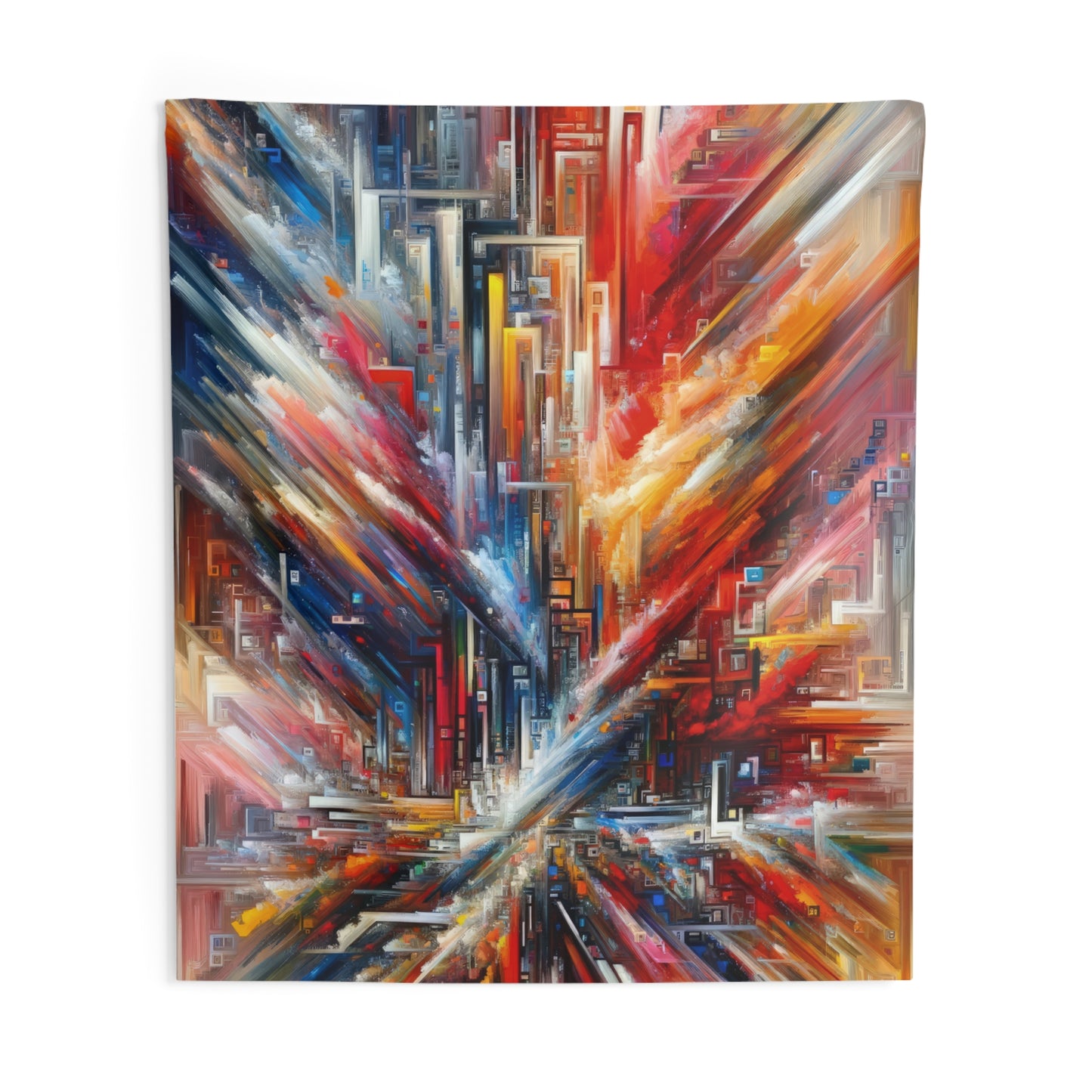 Digital Chaos Symphony Indoor Wall Tapestries