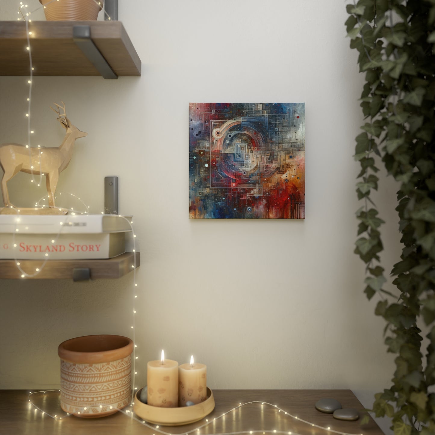 Awareness Algorithm Tachism Canvas Photo Tile