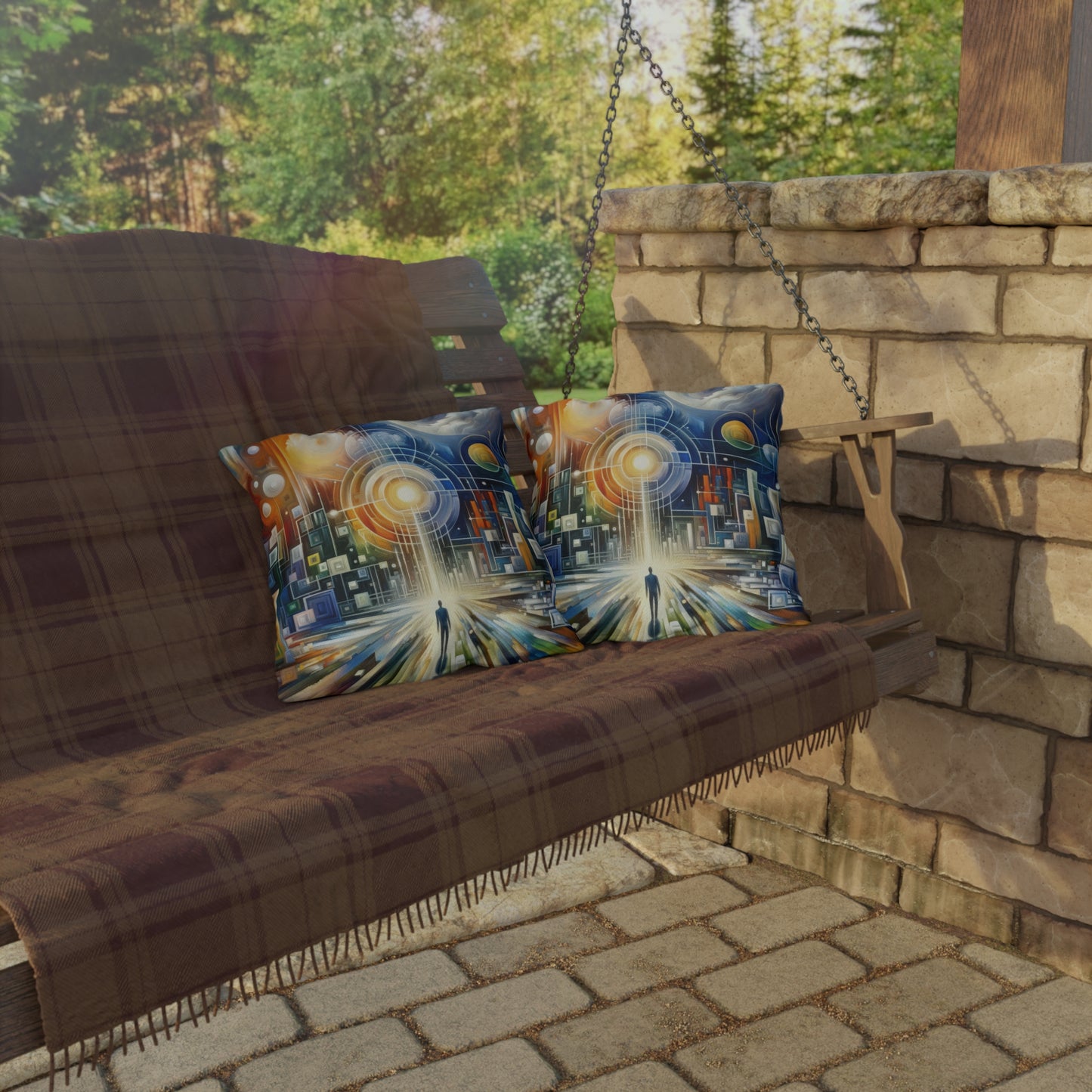 Mindful Megabyte Convergence Outdoor Pillows