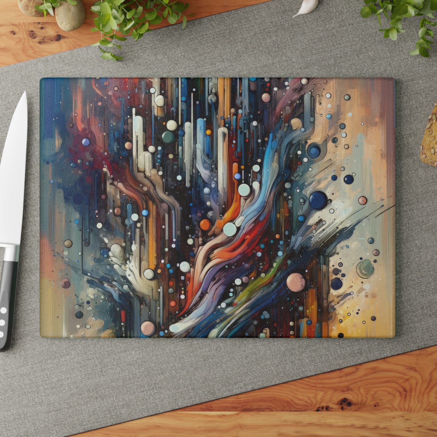 Coherent Change Visualization Glass Cutting Board