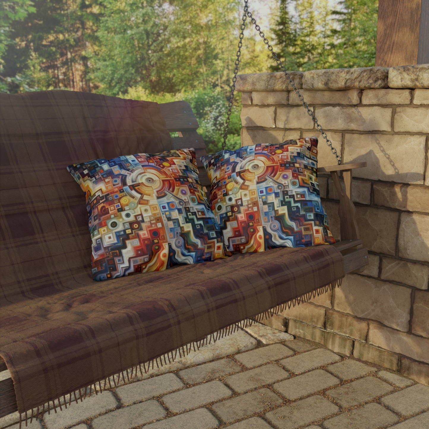 Essence Kaleidoscope Tapestry Outdoor Pillows