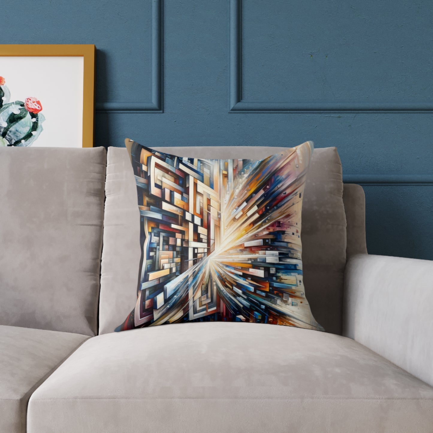 Pieces Unifying Focus Spun Polyester Pillow