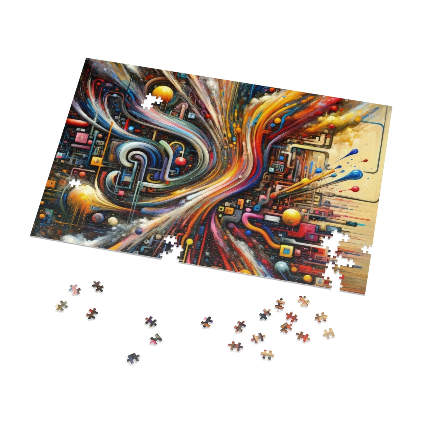 Information Bottleneck Cascade Jigsaw Puzzle (30, 110, 252, 500,1000-Piece)