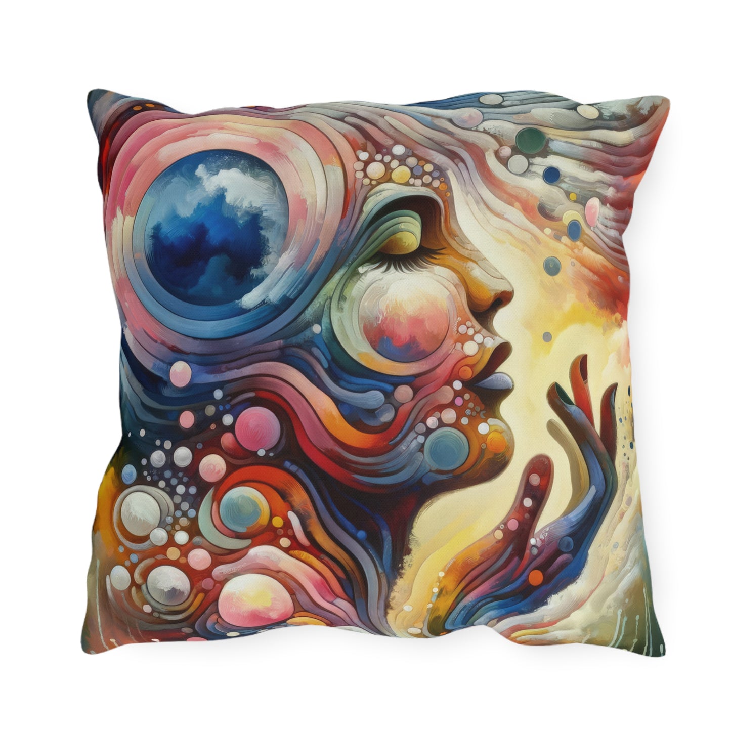 Mindful Melody Harmony Outdoor Pillows