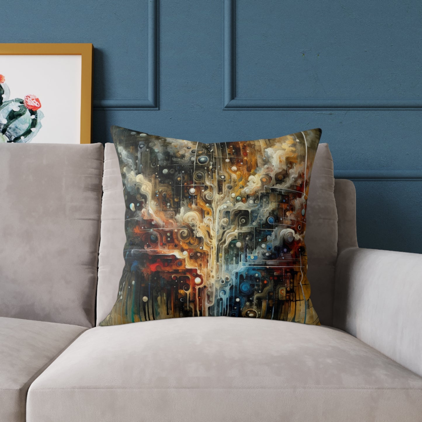 Integral Stewardship Abstract Spun Polyester Pillow