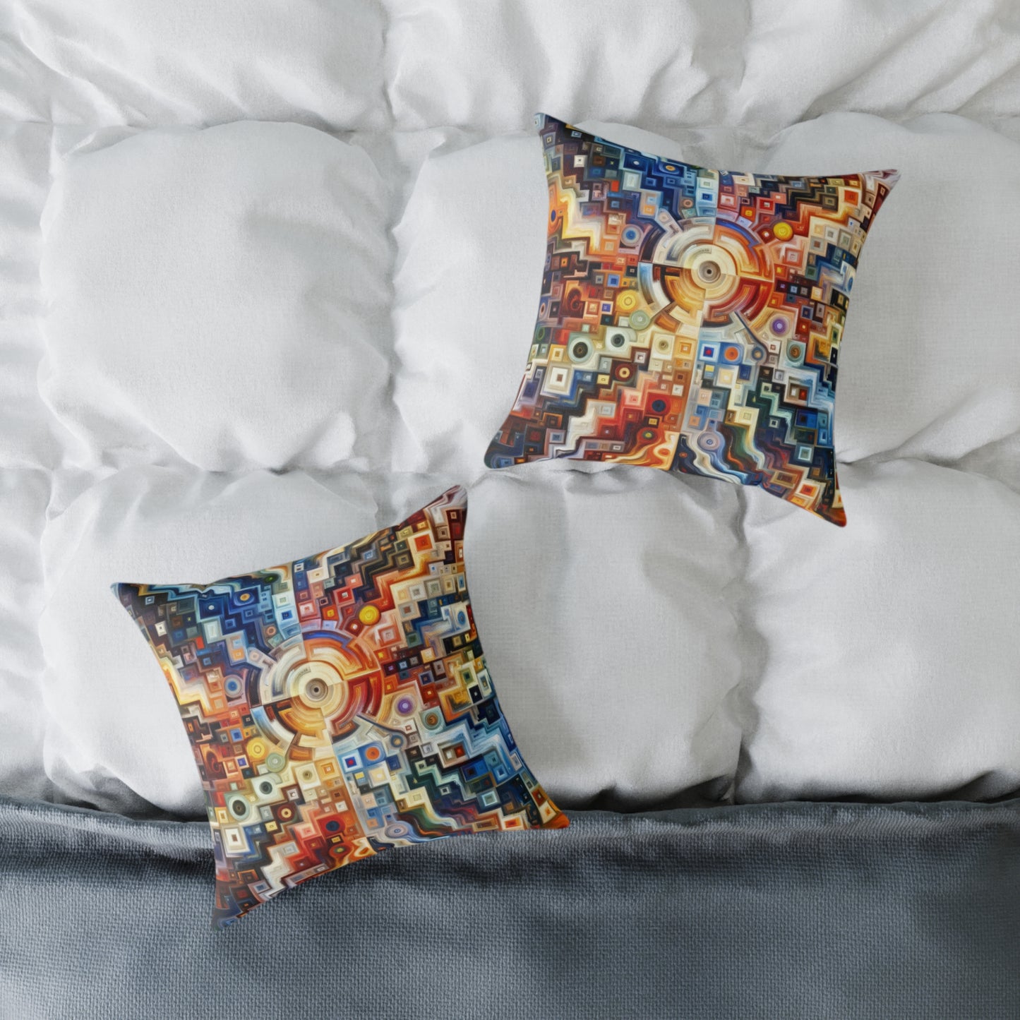 Essence Kaleidoscope Tapestry Spun Polyester Pillow