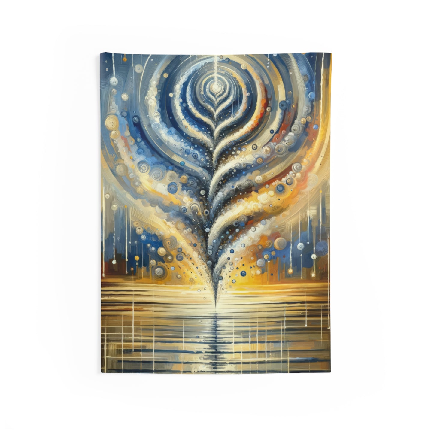 Ripple Effect Abstraction Indoor Wall Tapestries