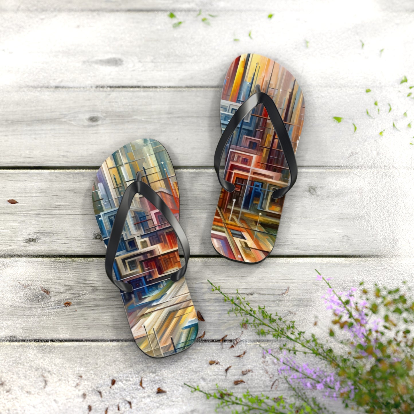 Urban Flow Interconnectedness Flip Flops