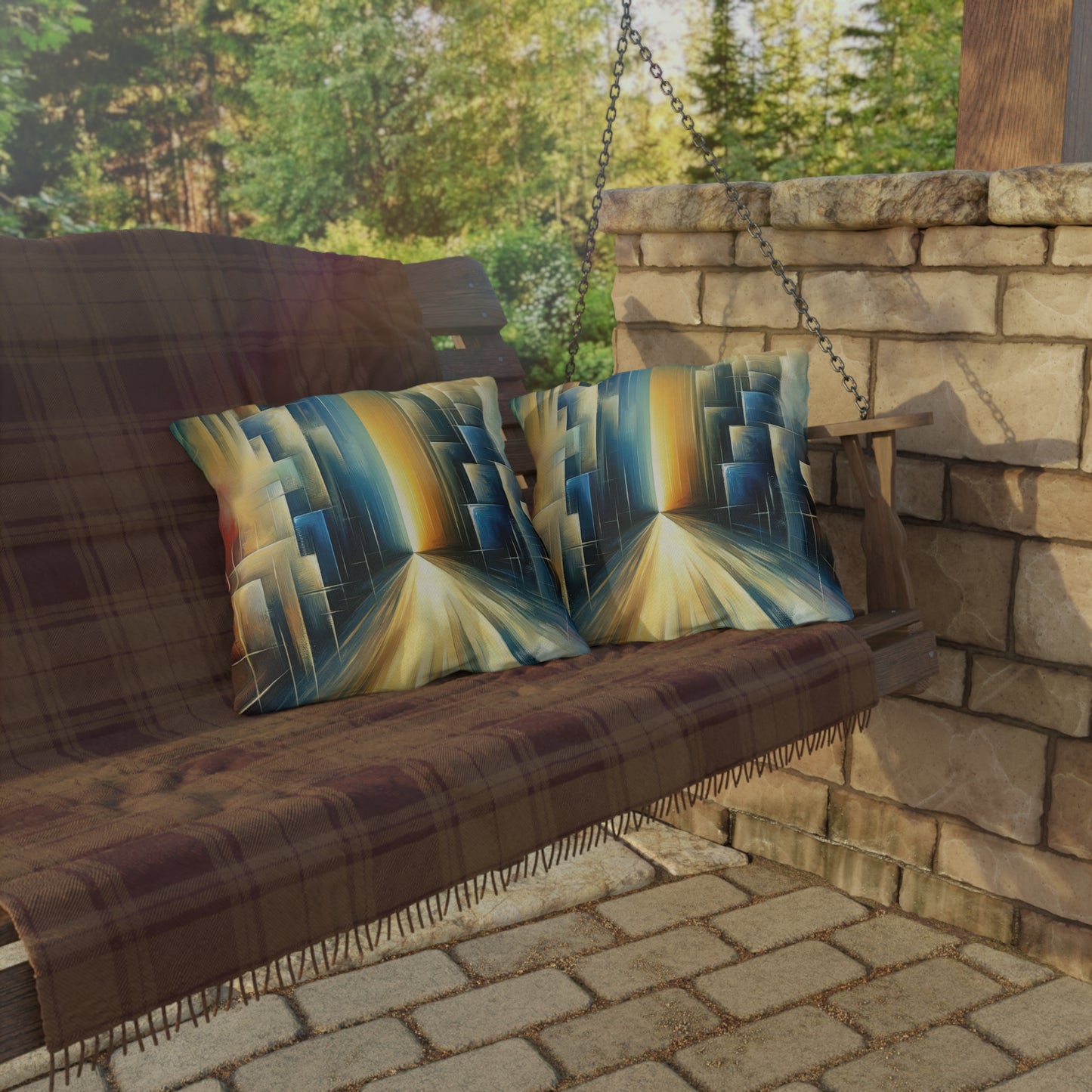 Echoes Dissolving Light Outdoor Pillows