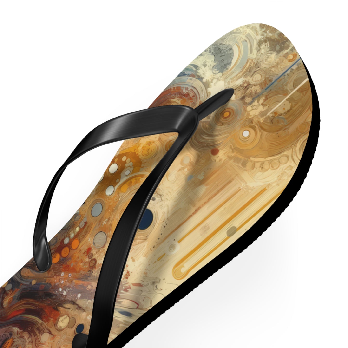 Dynamic Cultural Mosaic Flip Flops