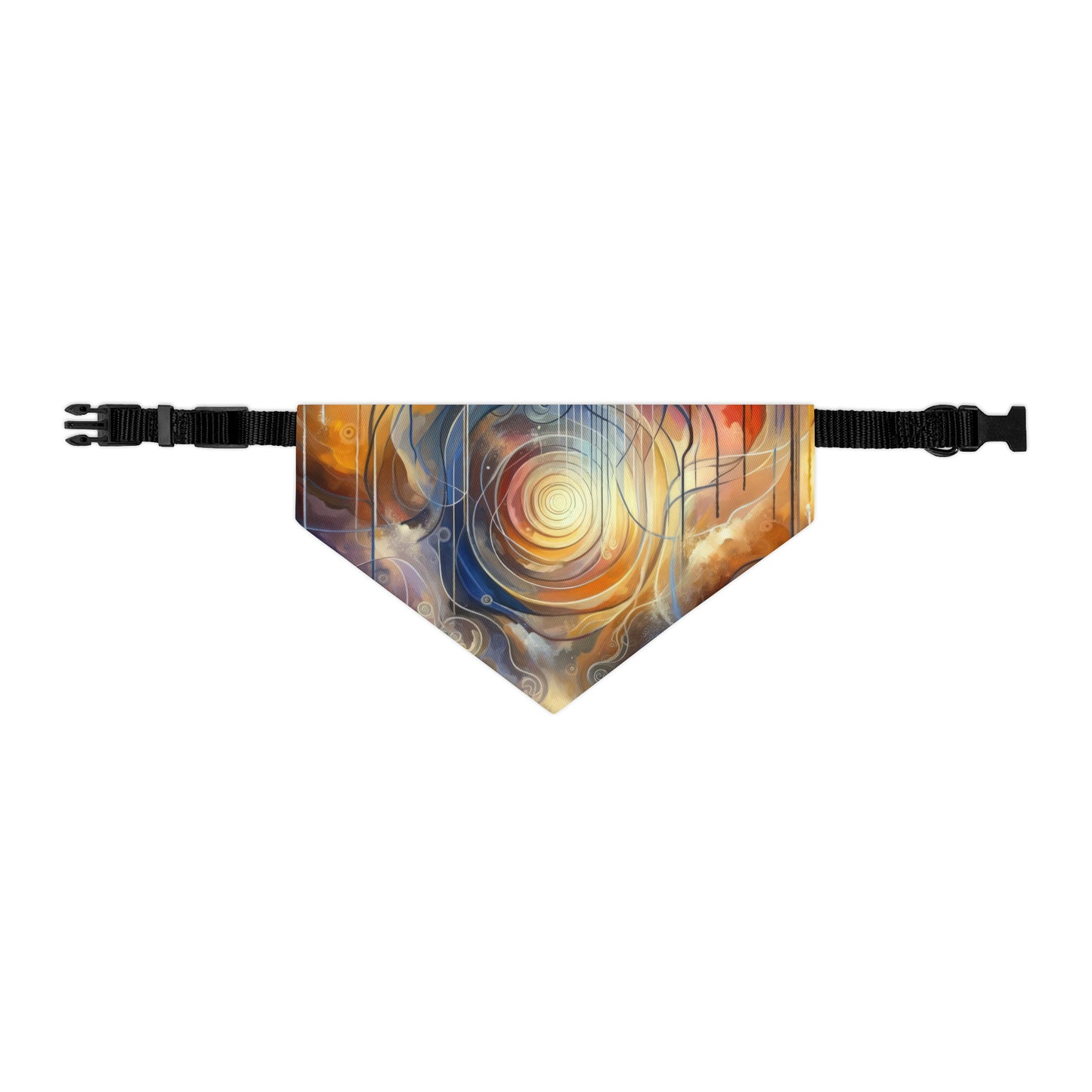 Presence Anchored Tachism Pet Bandana Collar