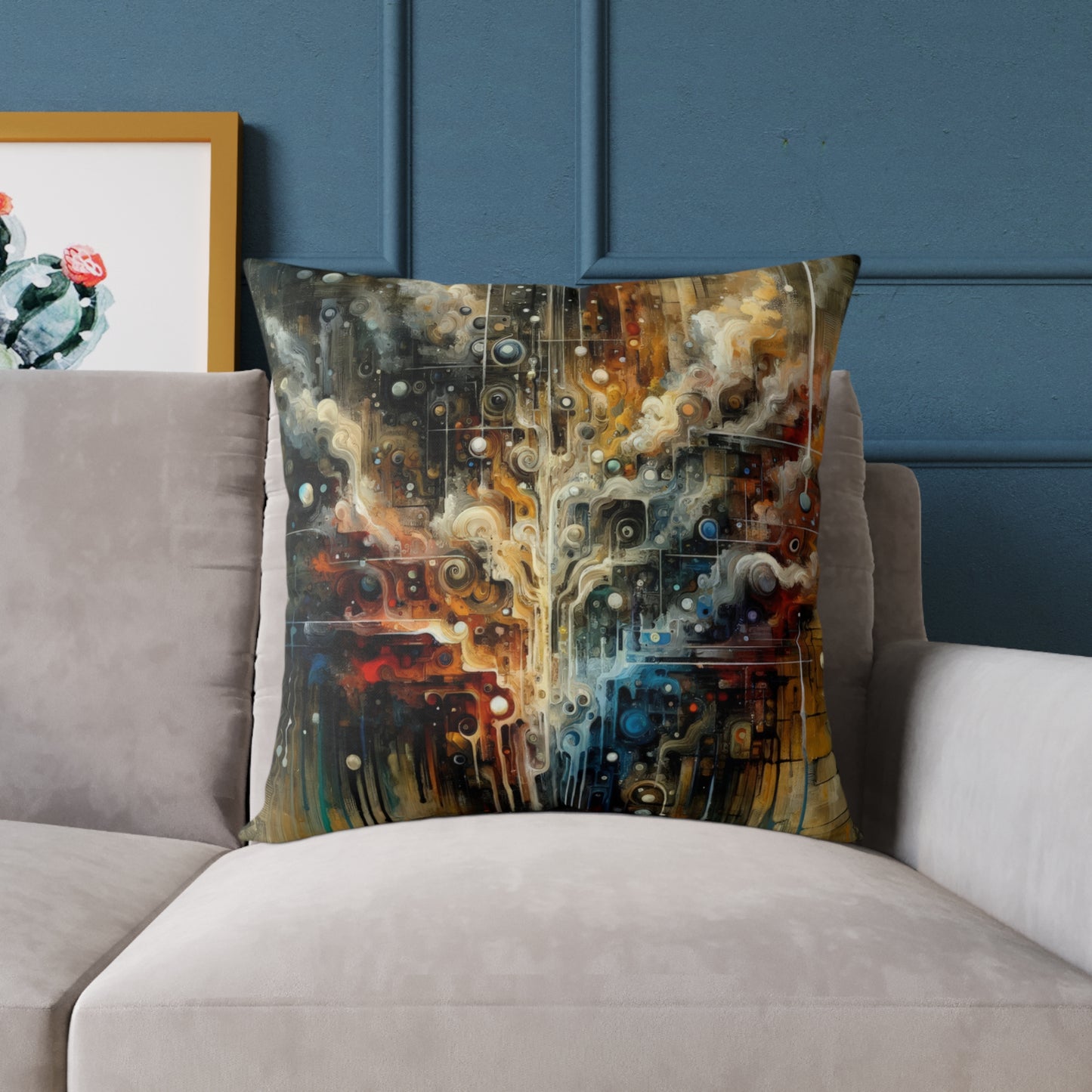 Integral Stewardship Abstract Spun Polyester Pillow
