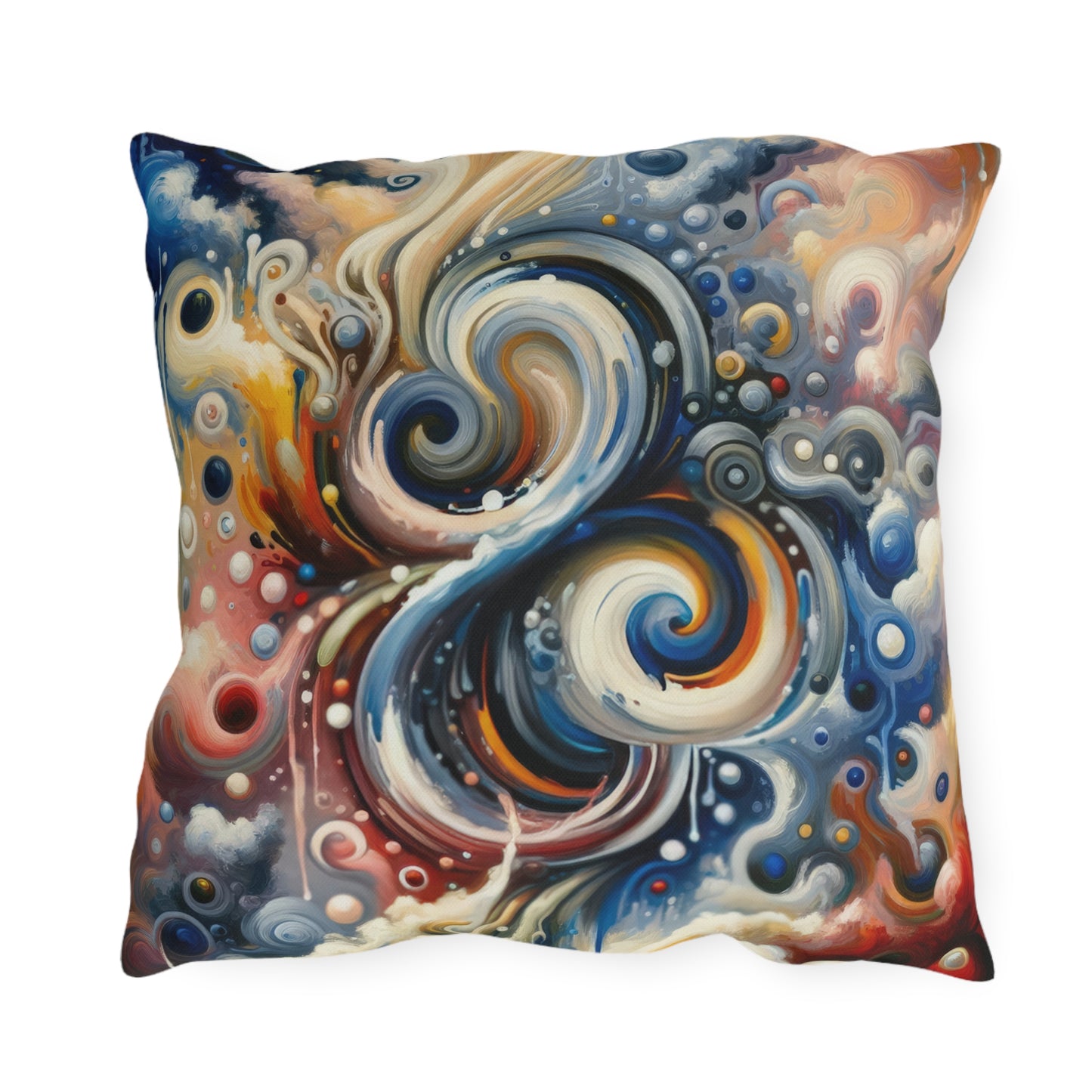 Paradoxical Embrace Tachism Outdoor Pillows