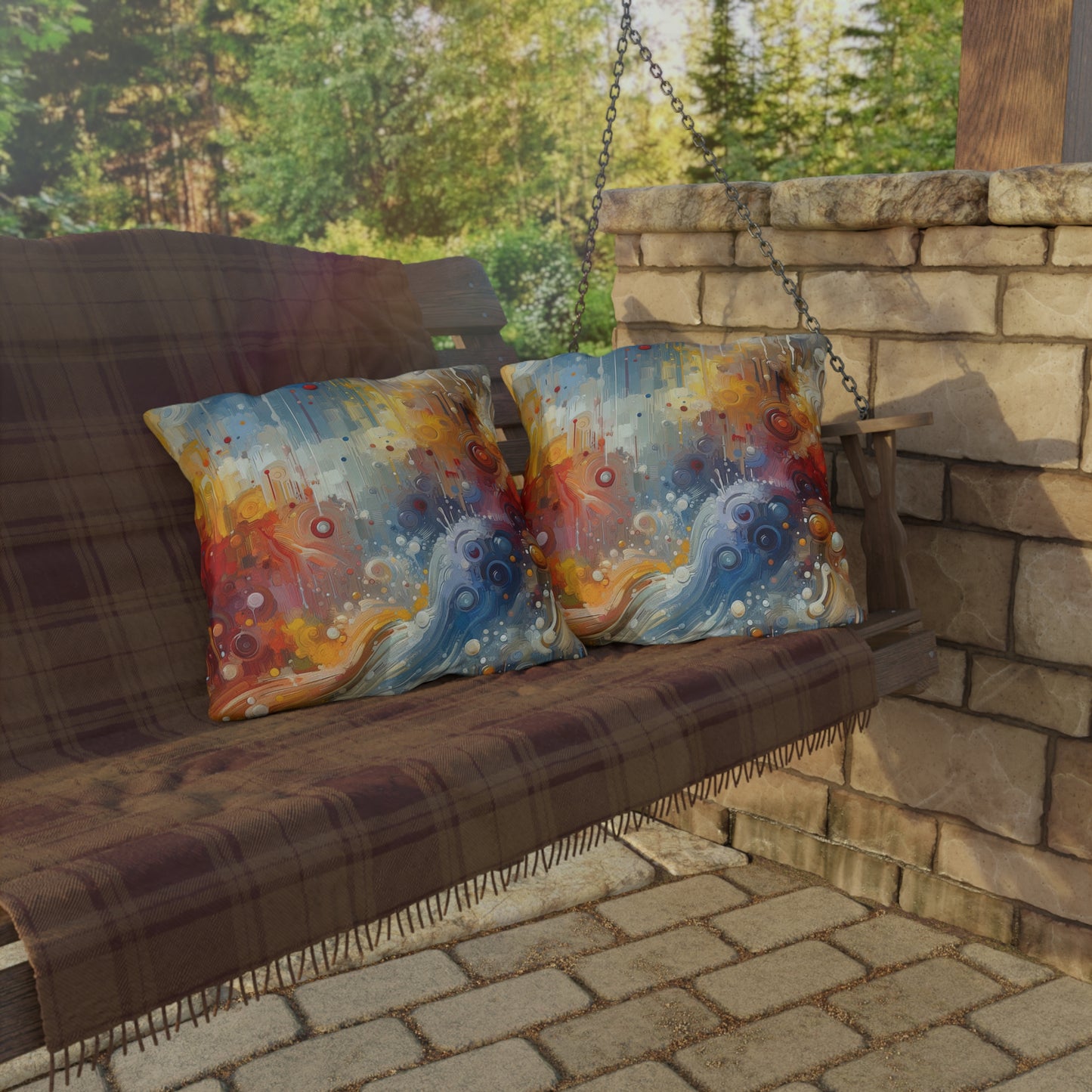 Joyous Effortless Exhale Outdoor Pillows