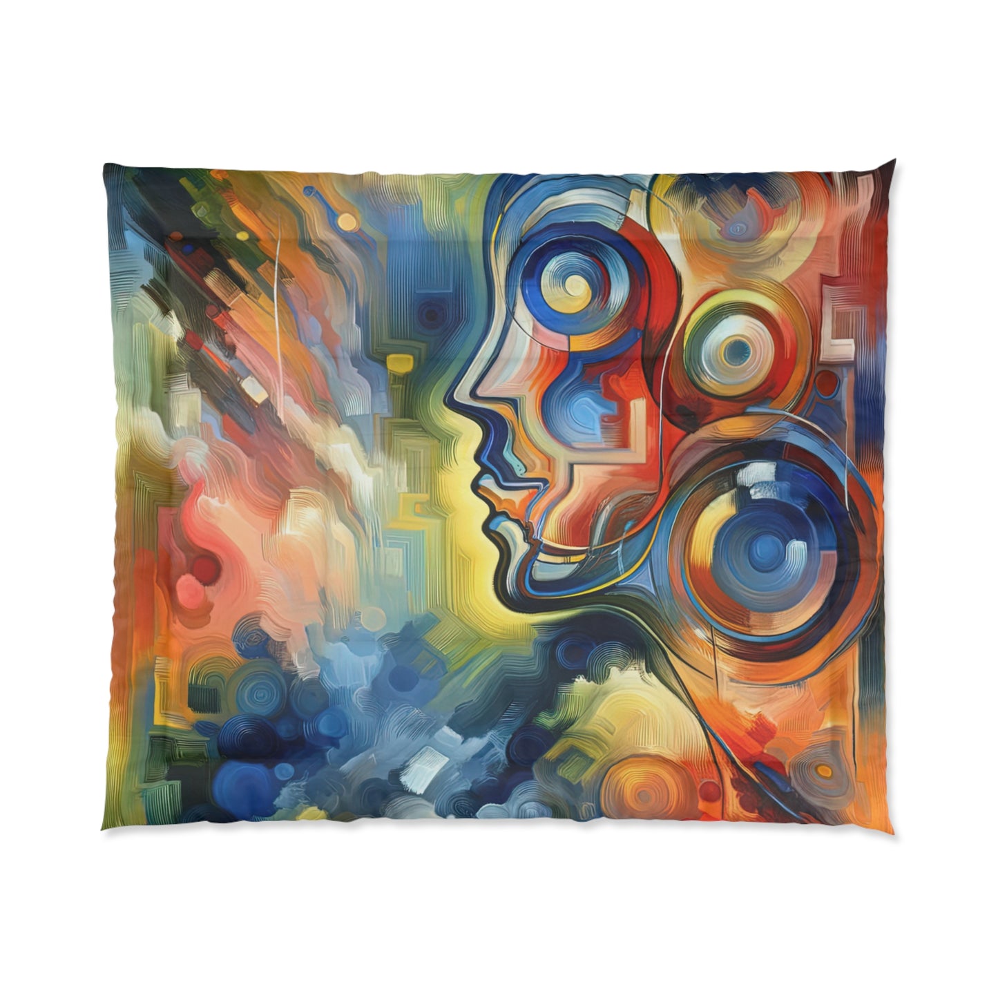Emotional Perception Abstract Comforter