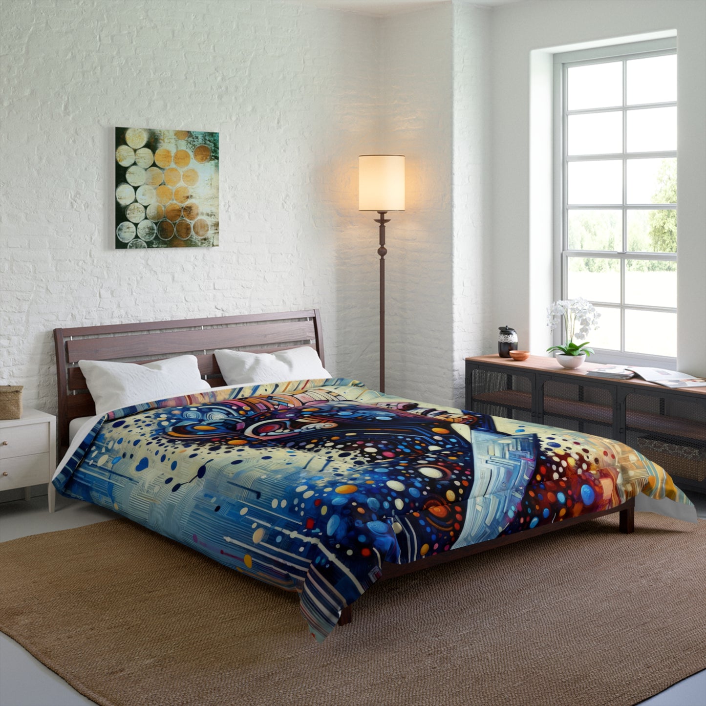 Digital Carving Abstract Comforter