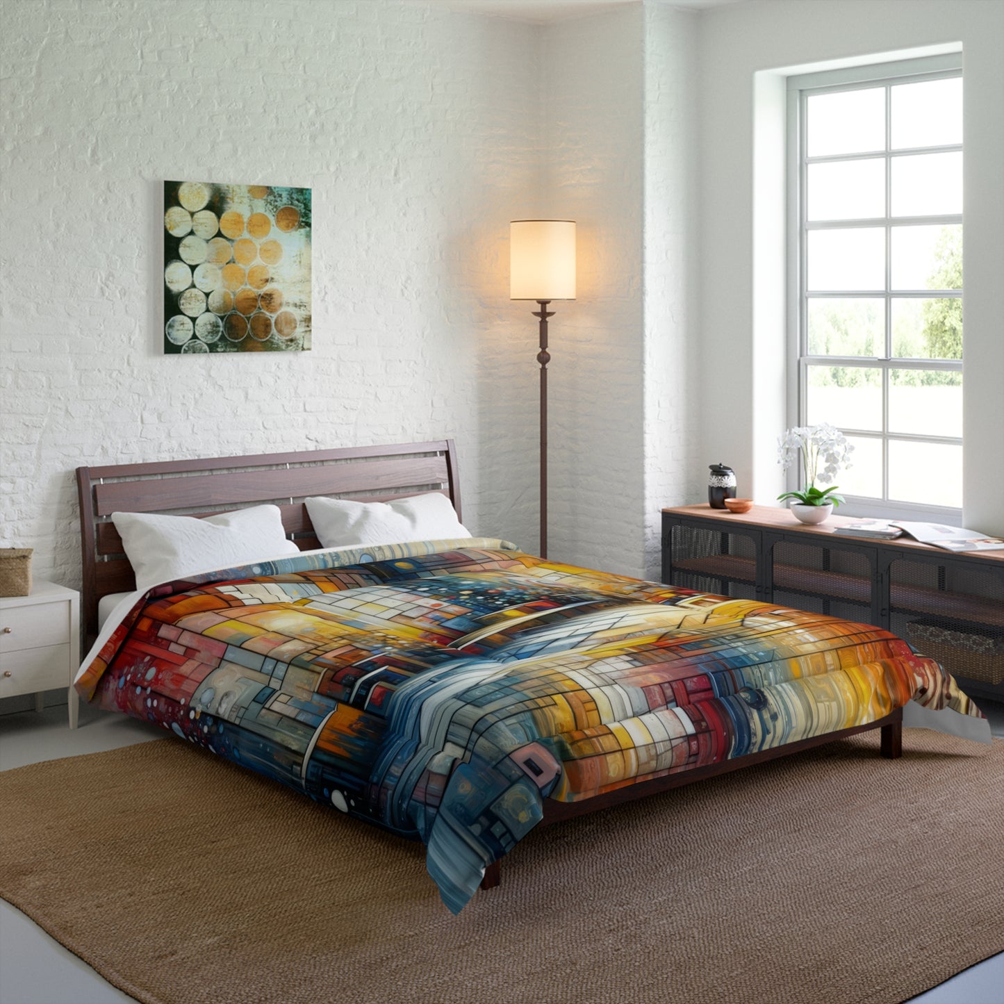 Reflective Habitation Art Comforter