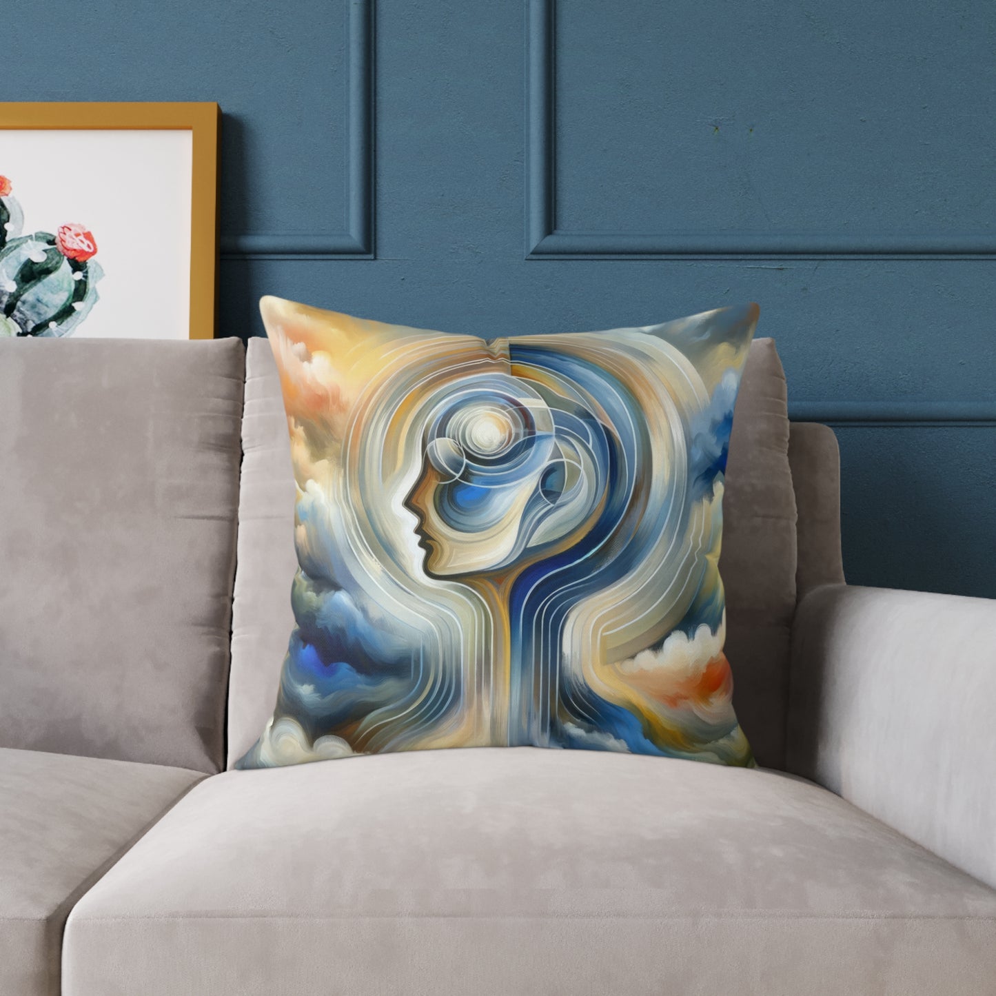 Mindful Unified Awakening Spun Polyester Pillow