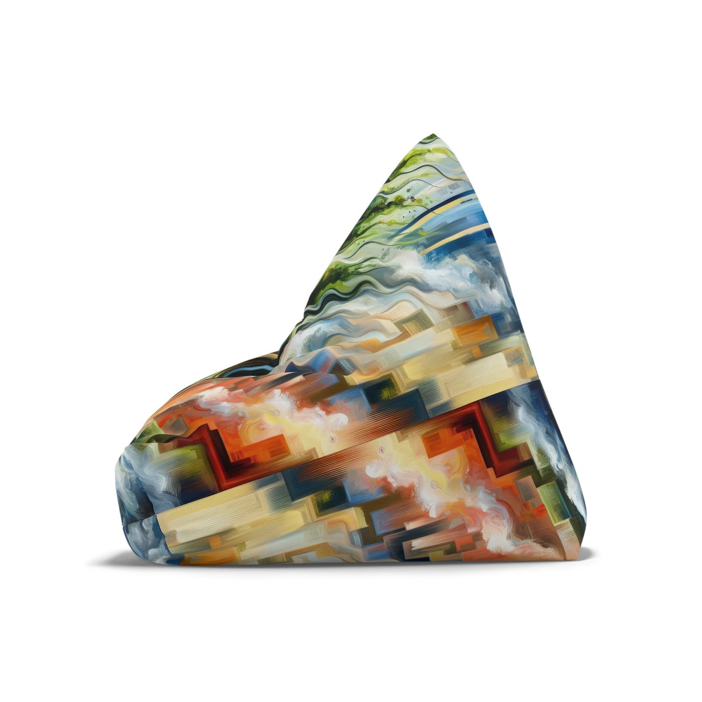 Eternal Digital Contrast Bean Bag Chair Cover