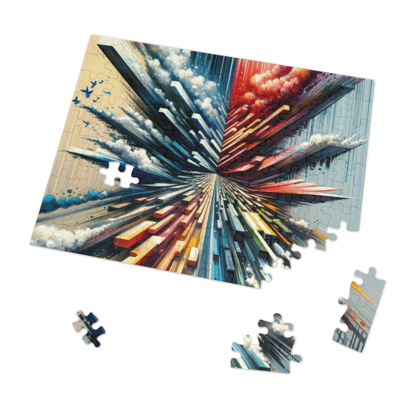Rapid Perspective Shift Jigsaw Puzzle (30, 110, 252, 500,1000-Piece)