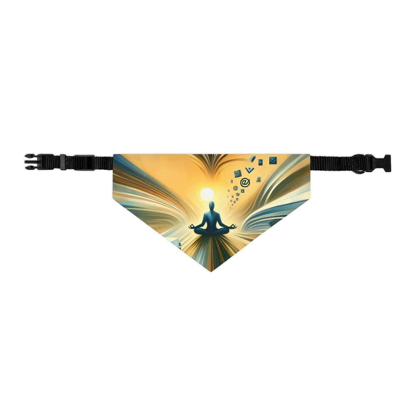 Meditative Commute Flow Pet Bandana Collar