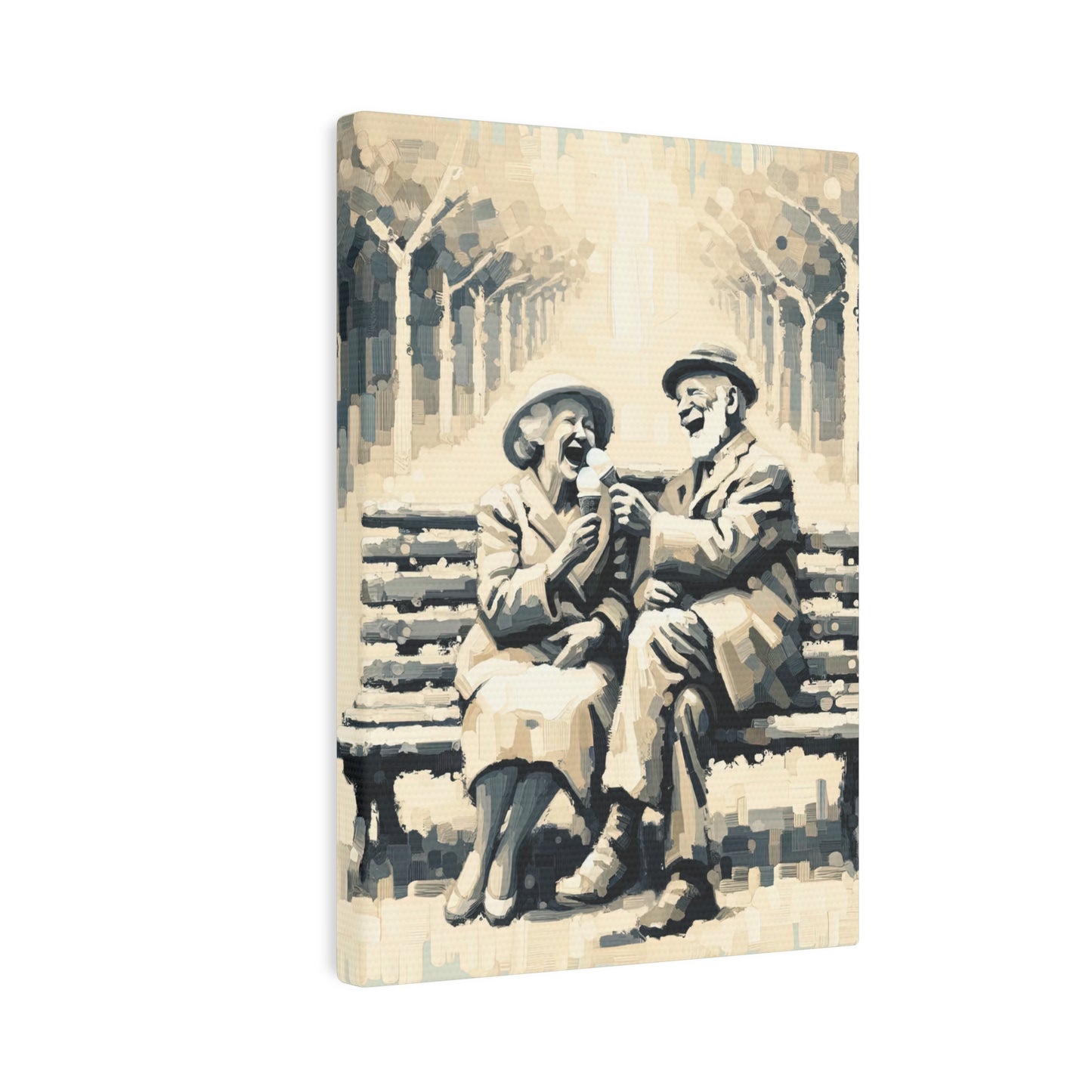 Joyful Companionship Serenity Canvas Photo Tile