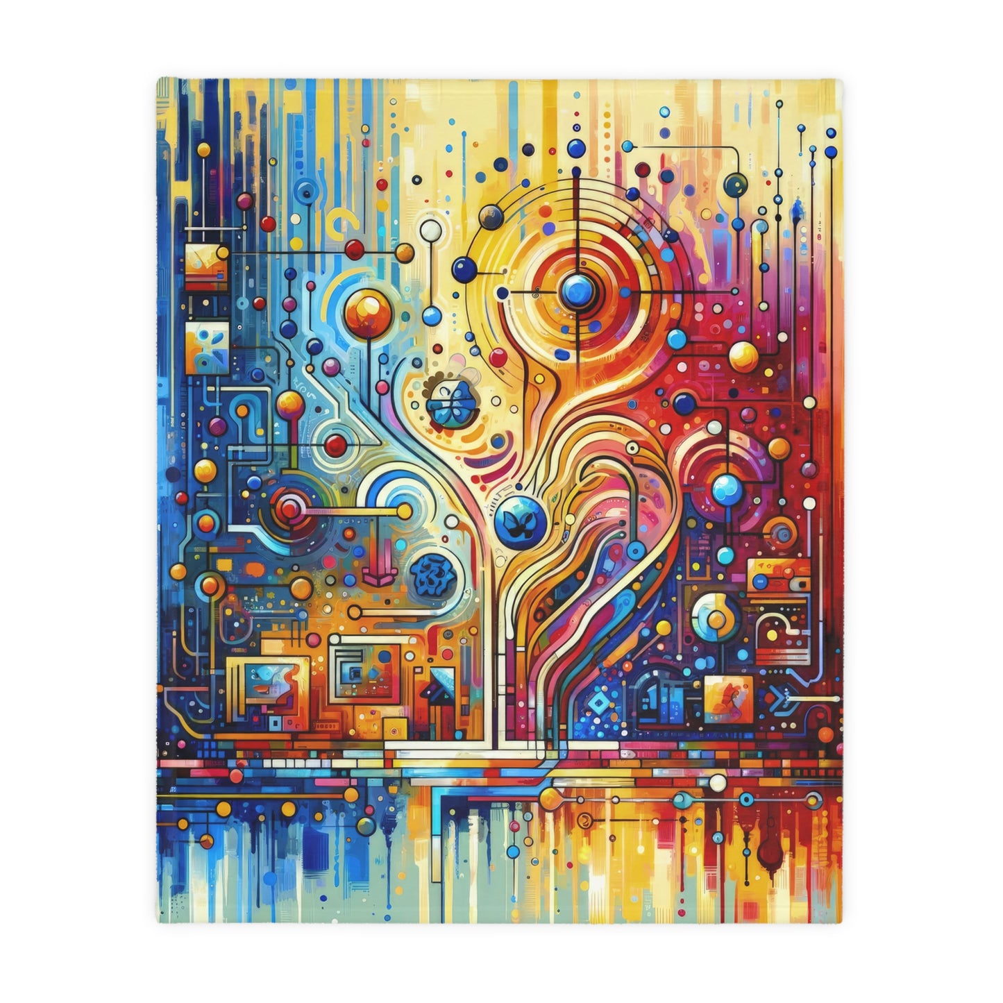 Supportive Divided Empathy Velveteen Microfiber Blanket (Two-sided print)