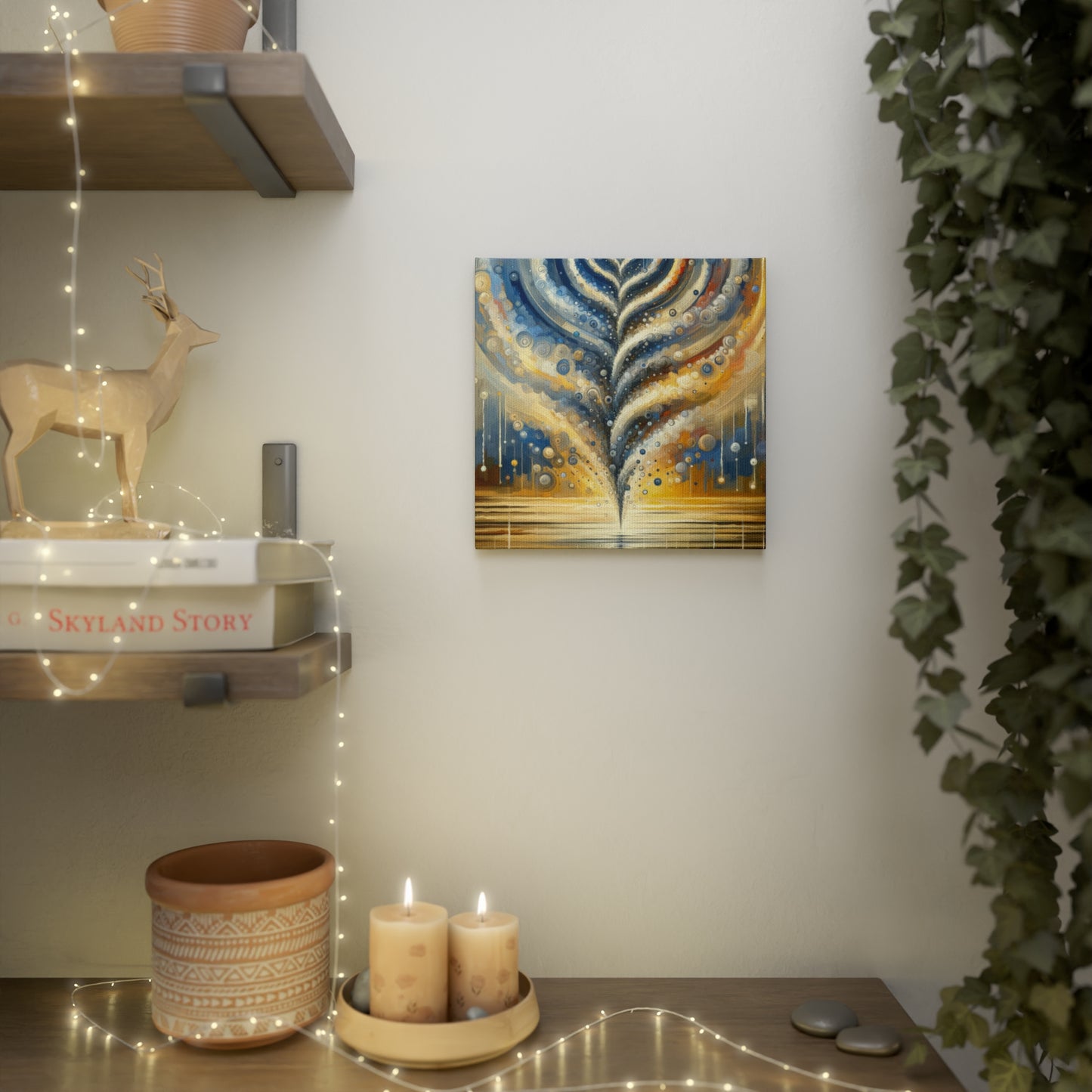 Ripple Effect Abstraction Canvas Photo Tile