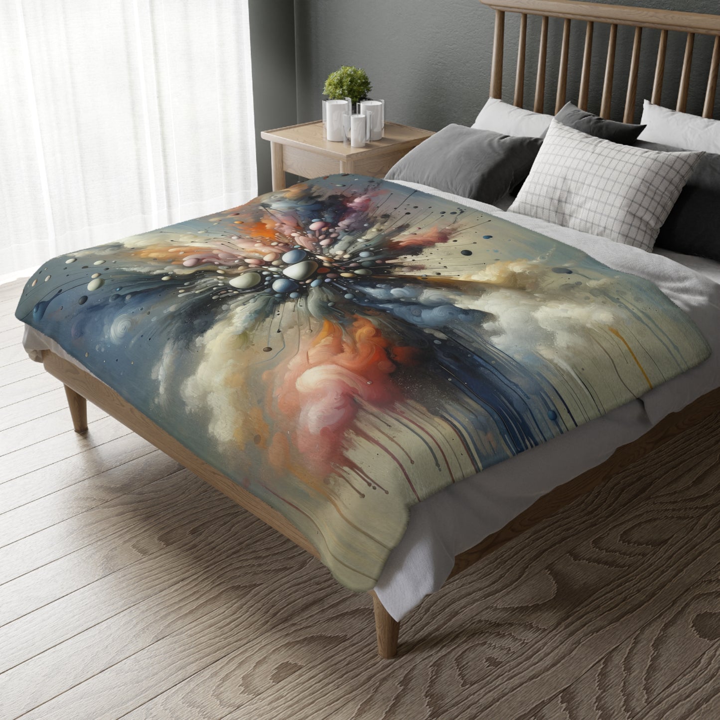Impactful Deeds Ripple Velveteen Microfiber Blanket (Two-sided print)