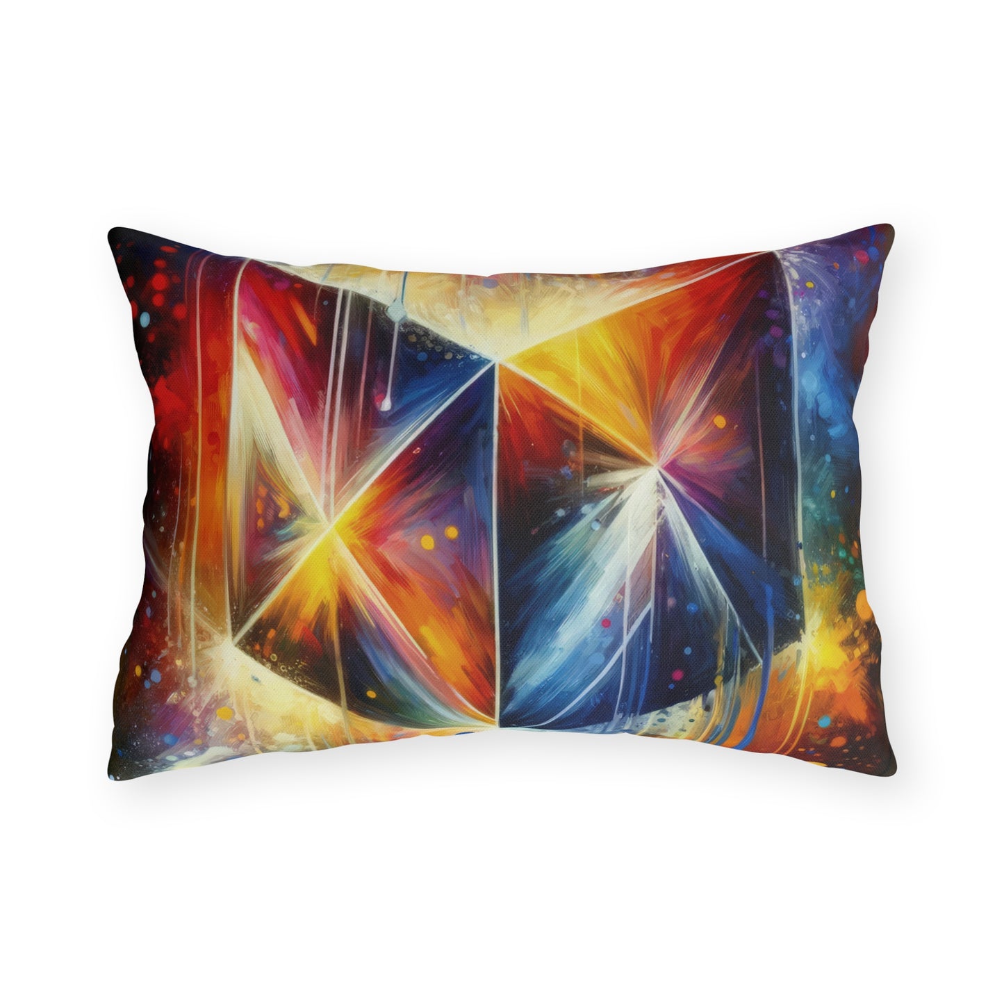 Prismatic Light Spectrum Outdoor Pillows