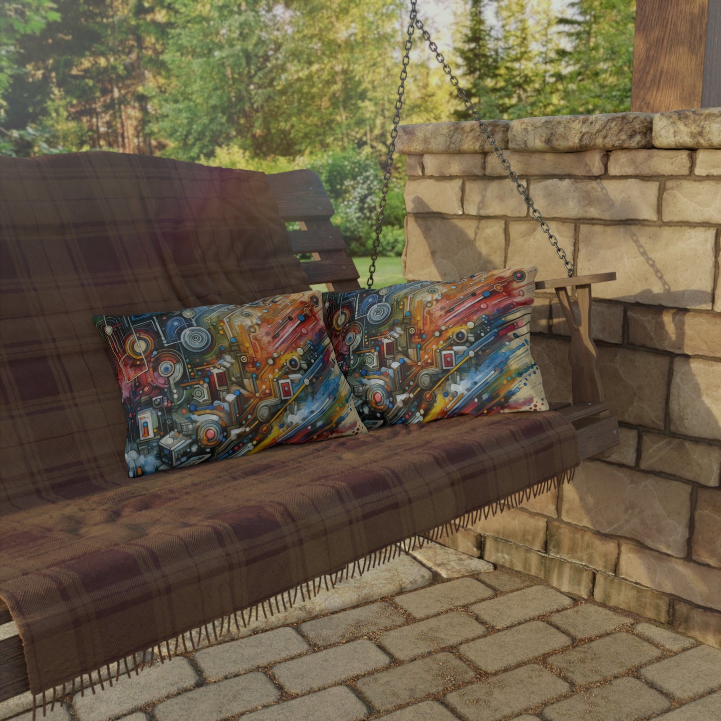 Beliefs Systems Intersection Outdoor Pillows