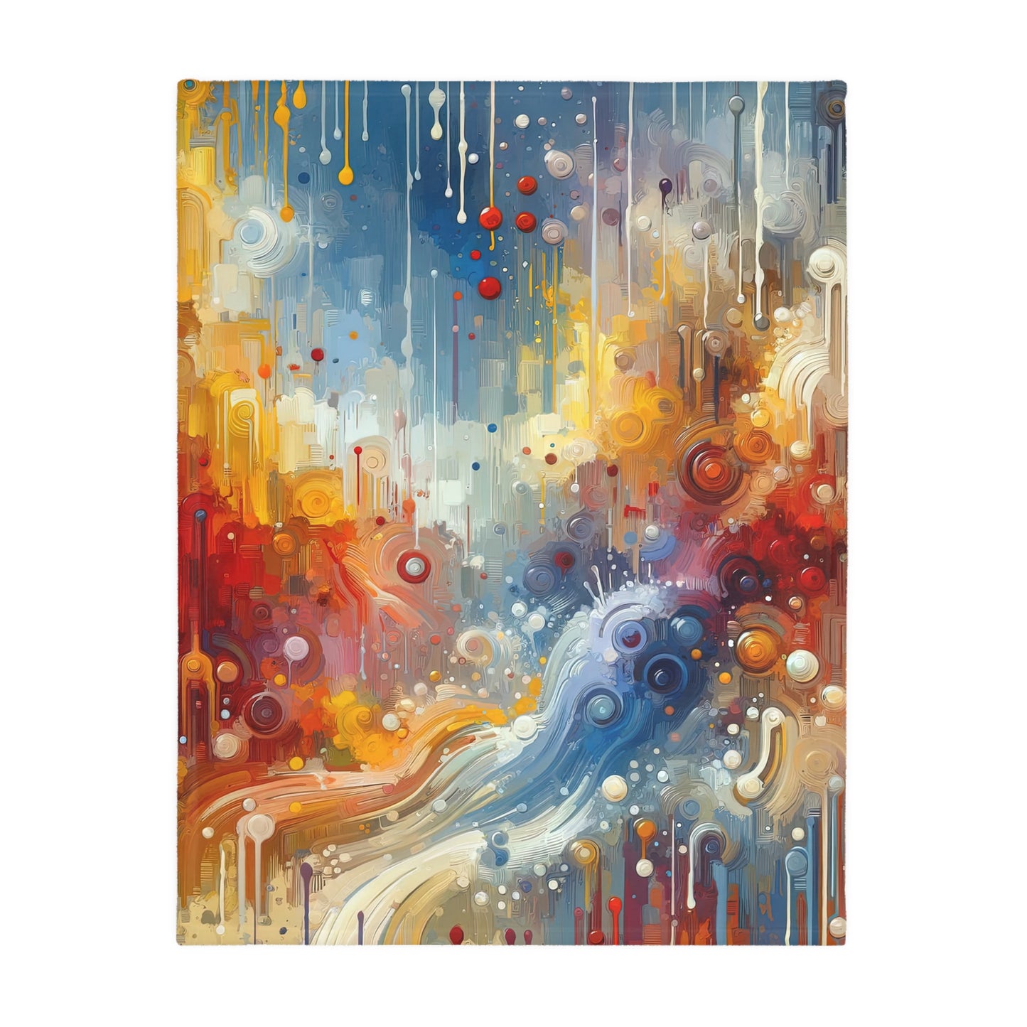 Joyous Effortless Exhale Velveteen Microfiber Blanket (Two-sided print)