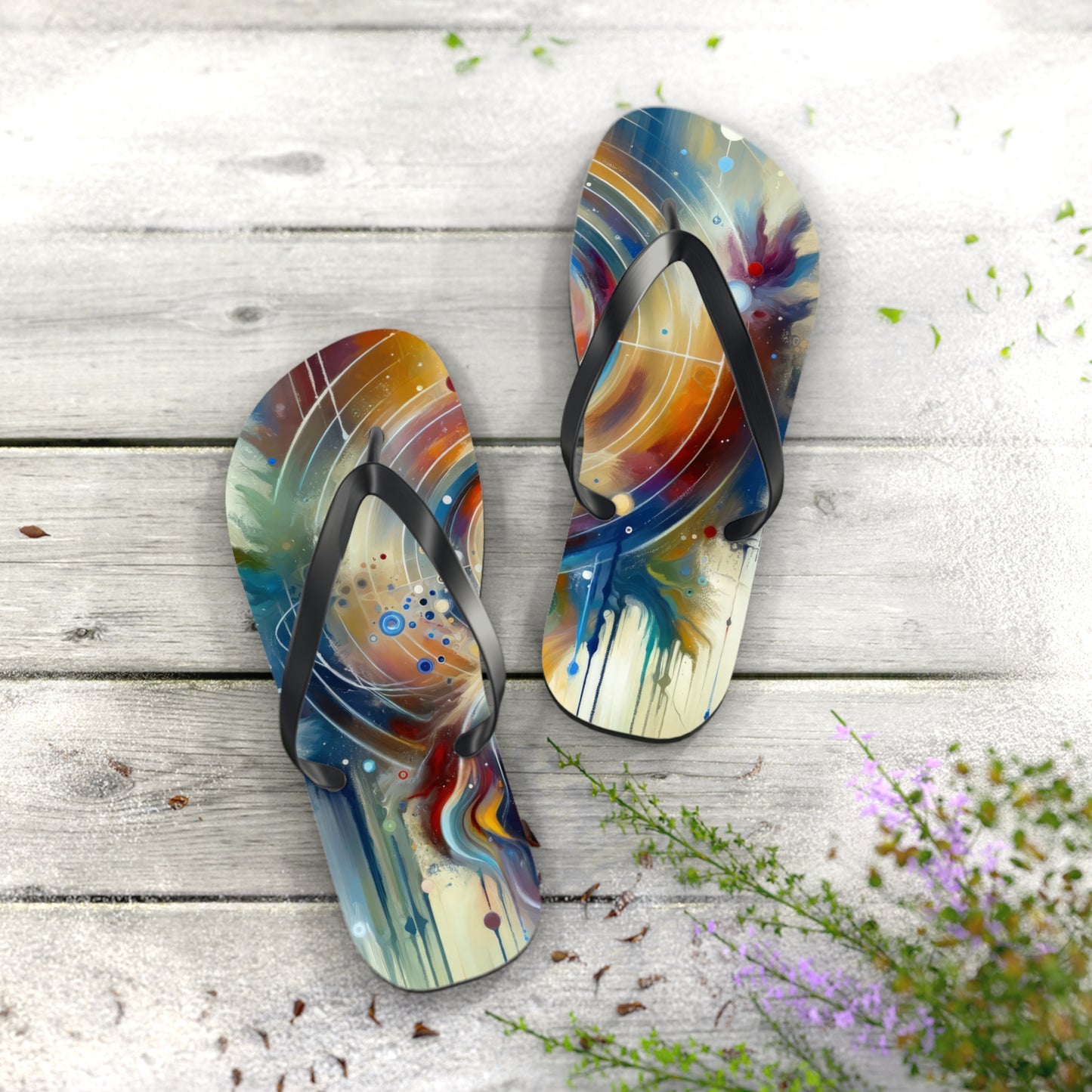 Unified Heart Awakening Flip Flops