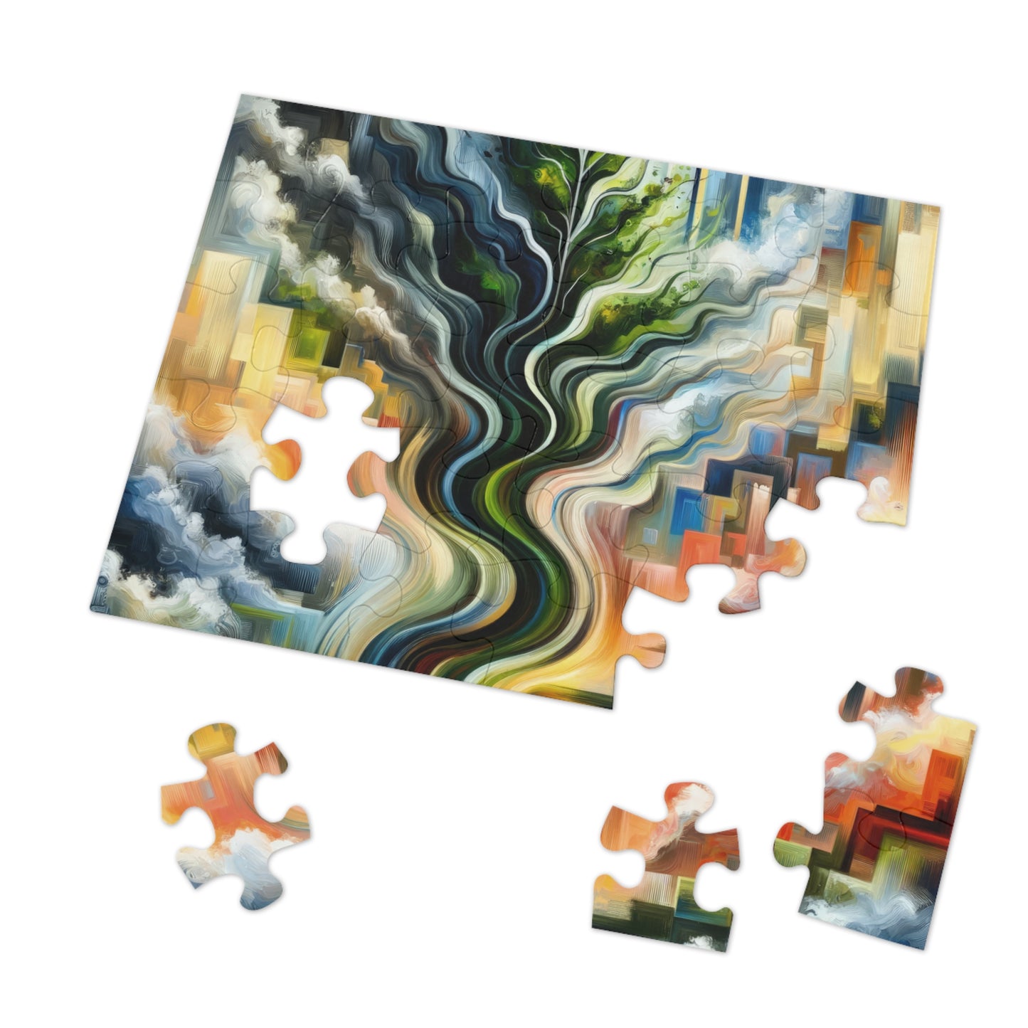 Eternal Digital Contrast Jigsaw Puzzle (30, 110, 252, 500,1000-Piece)