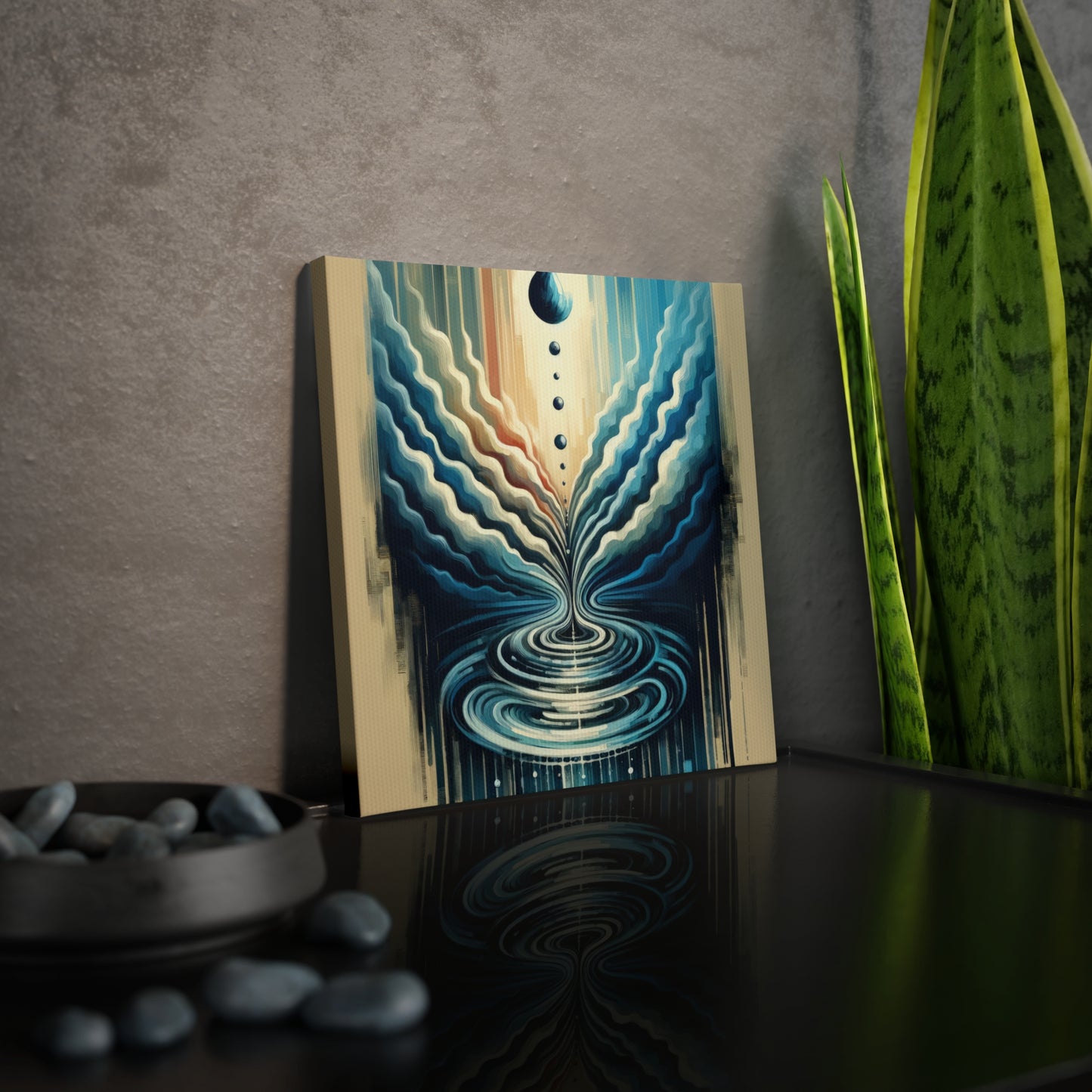Ripple Effect Abstract Canvas Photo Tile